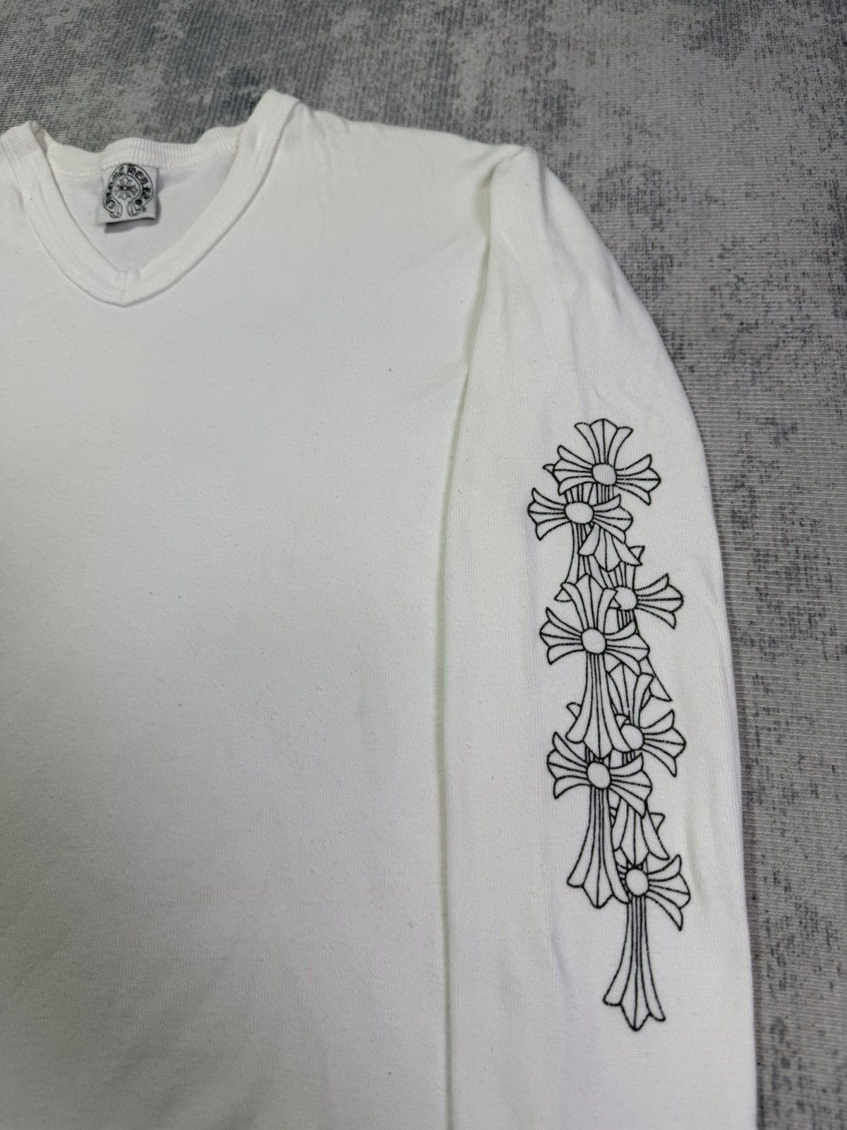 Chrome Hearts Y2K CEMETERY CROSS SLEEVES CROPTOP Size ONE SIZE - 8 Thumbnail