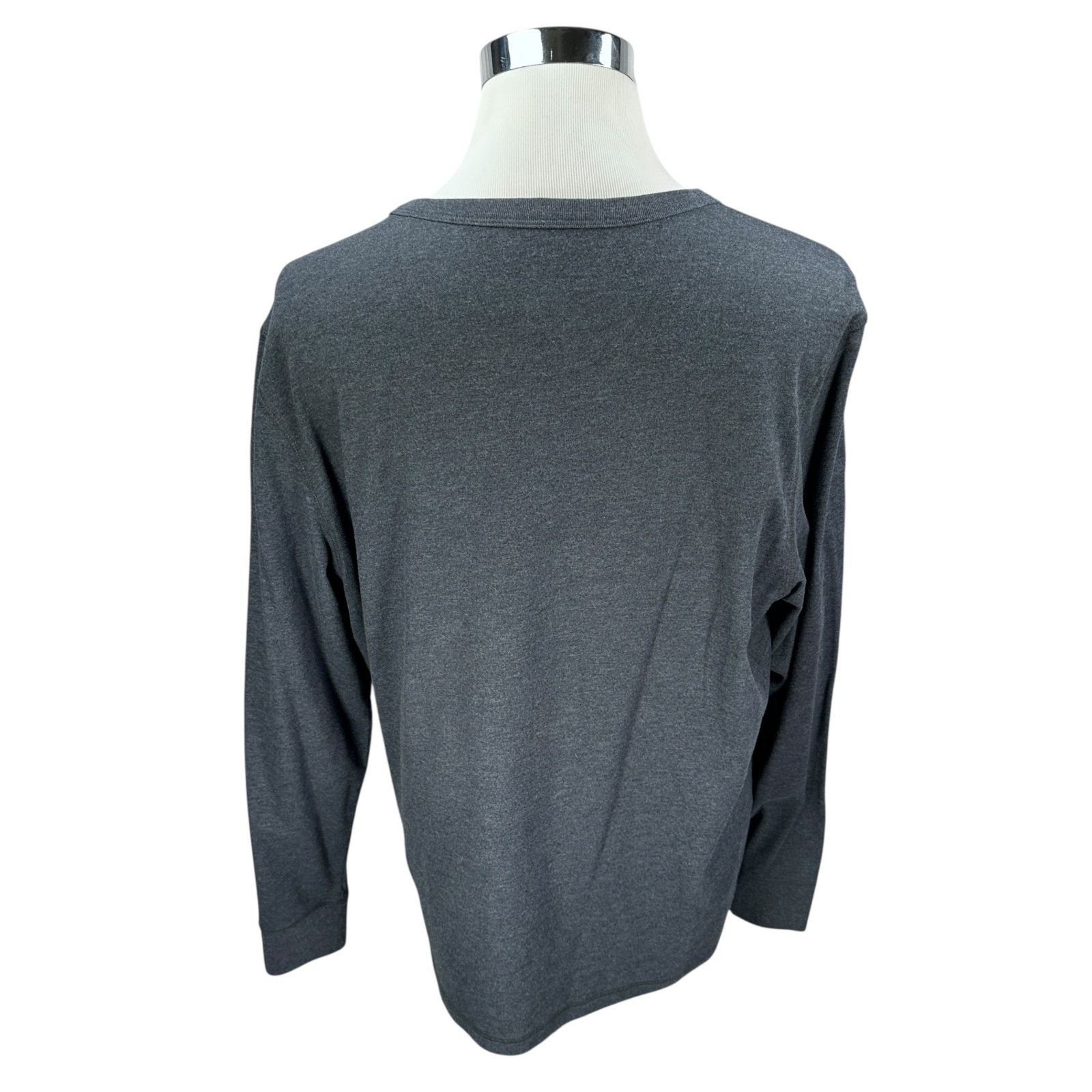 UNTUCKit Untuckit Henley Shirt Men’s XL Navy Blue Cotton Long Sleeve Size US XL / EU 56 / 4 - 5 Thumbnail