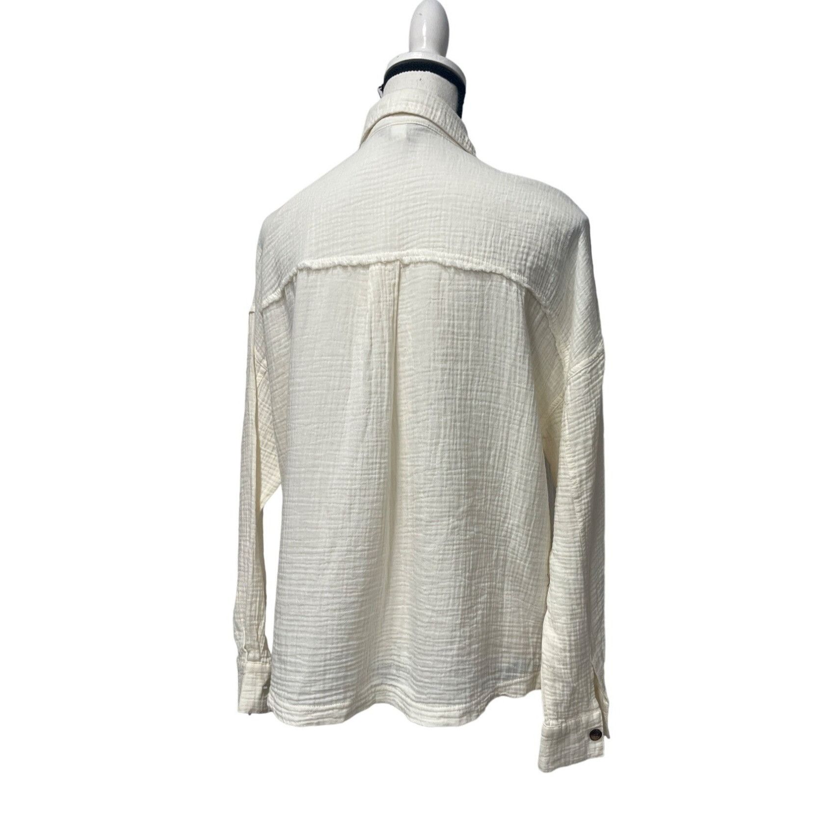 UNIONBAY Supplies by UNIONBAY Crinkle Gauze Button Front Shirt Jacket Size M / US 6-8 / IT 42-44 - 6 Thumbnail
