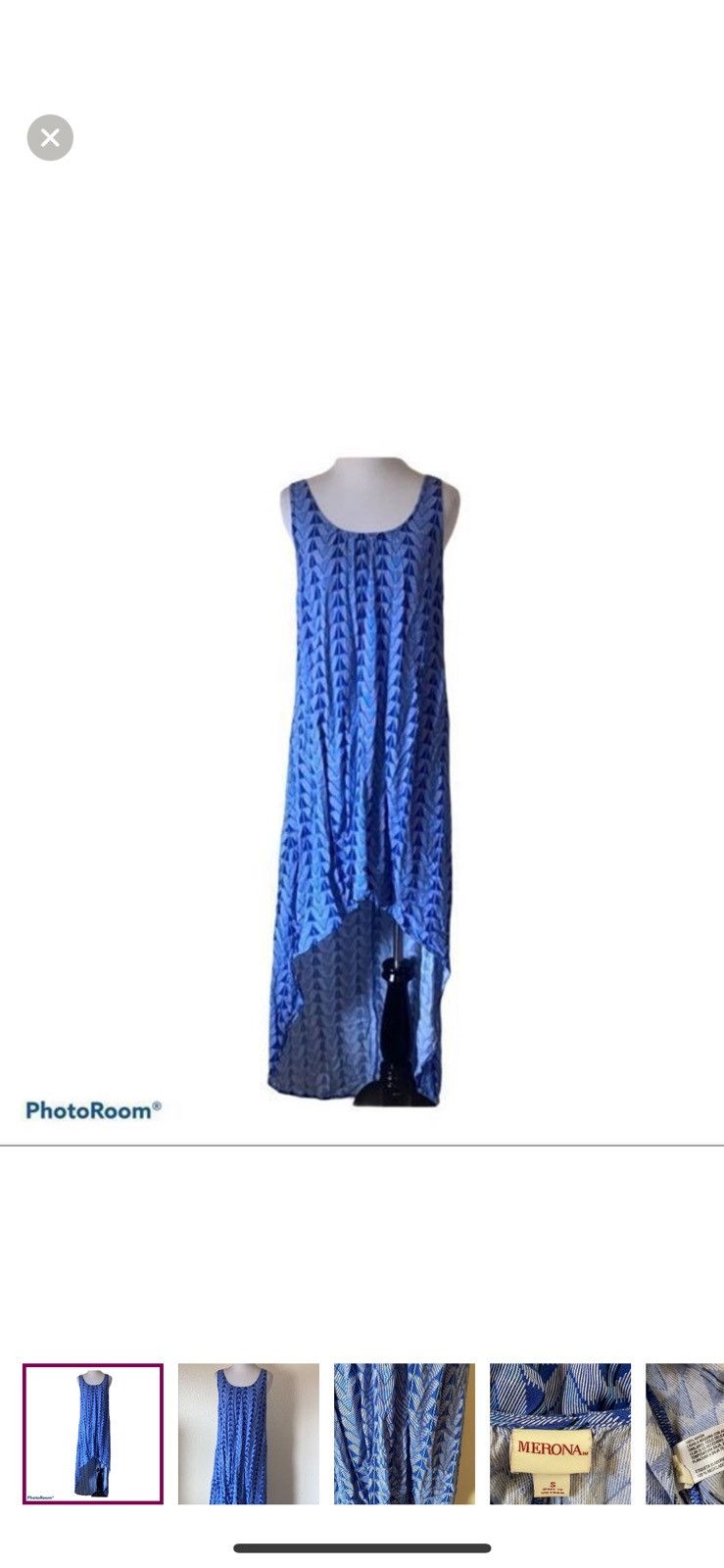 Merona Merona small high low geometric print dress Size S / US 4 / IT 40 - 1 Thumbnail
