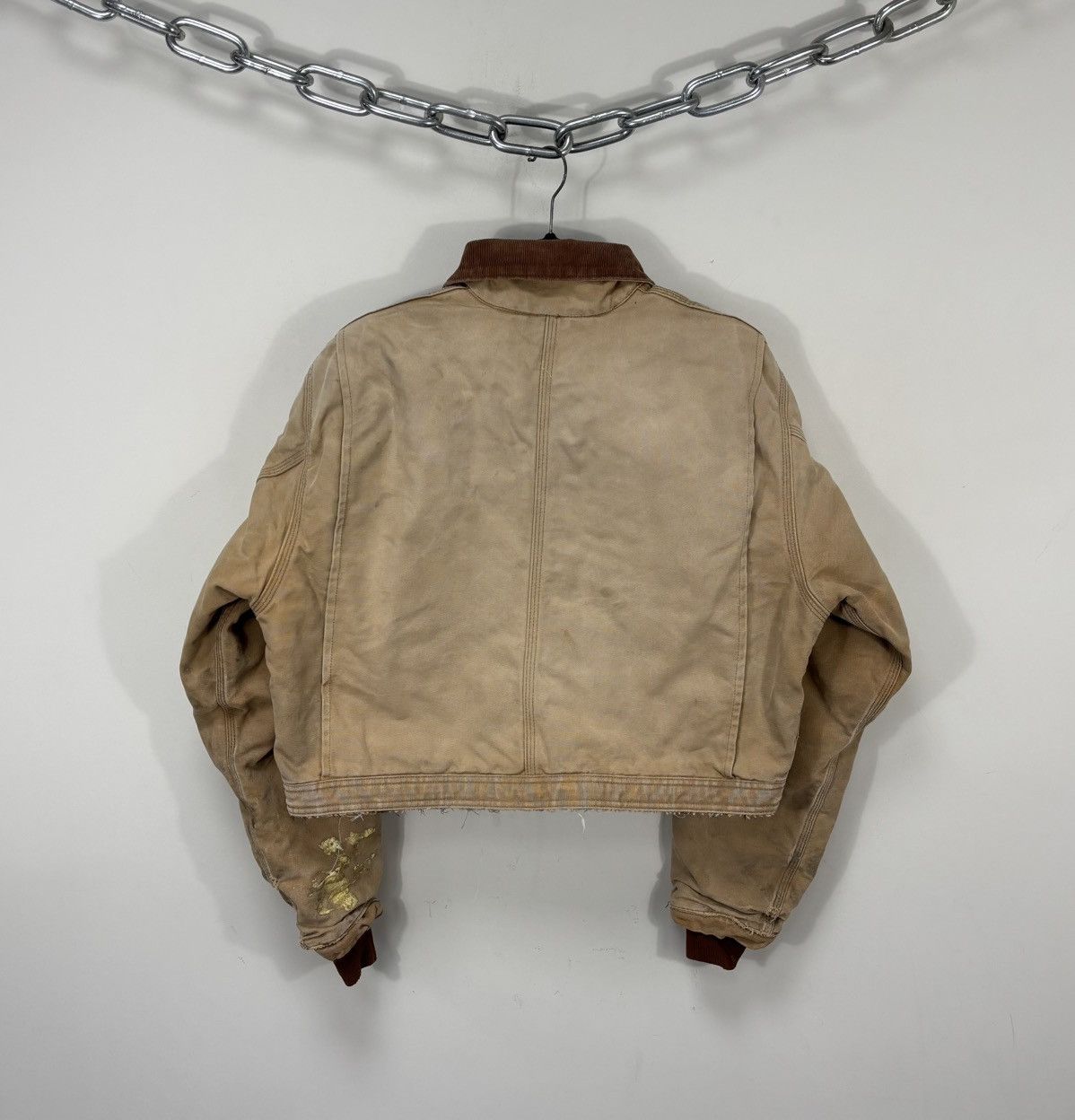Carhartt Vintage 90s Carhartt Made In USA Faded Boxy Cropped Jacket Size US L / EU 52-54 / 3 - 18 Thumbnail