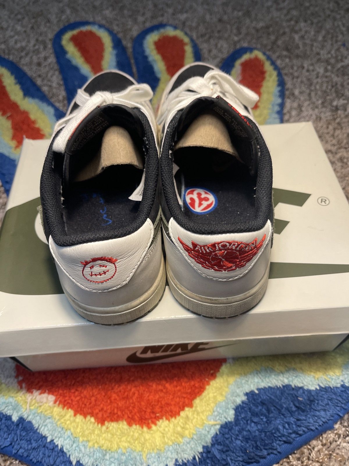 Nike × Travis Scott Jordan 1 Retro Low OG SP Travis Scott Olive Size US 9 / IT 39 - 5 Thumbnail
