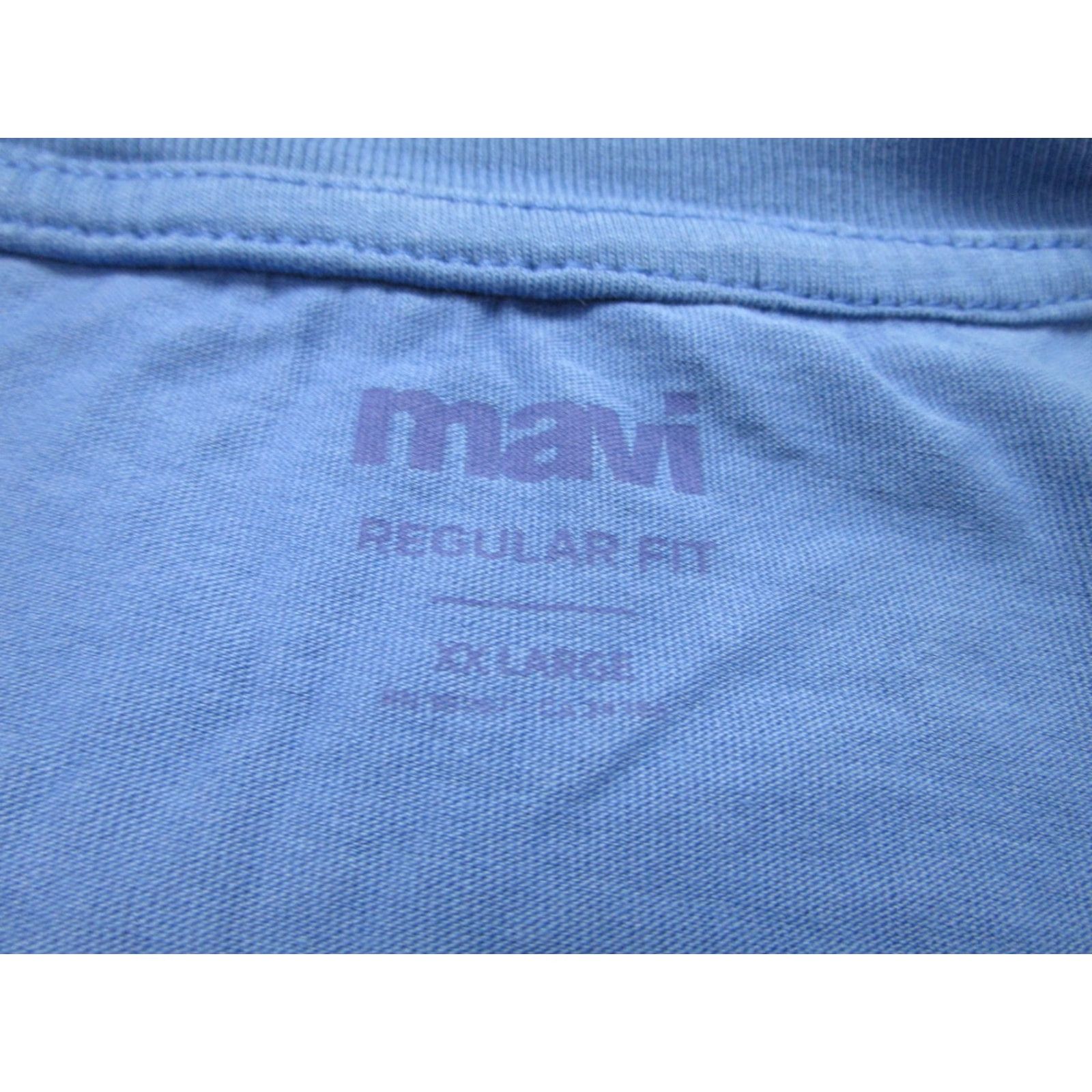 Mavi Mavi Blue Sharks T-Shirt Mens 2XL Short Sleeve Regular Fit Cotton Size US XXL / EU 58 / 5 - 4 Thumbnail