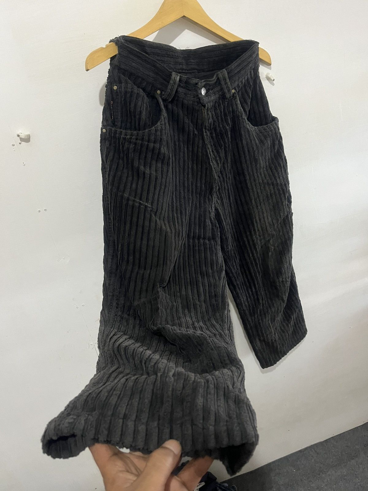 Yohji Yamamoto Vintage KJM Corduroy Baggy Pants Size US 29 - 5 Thumbnail