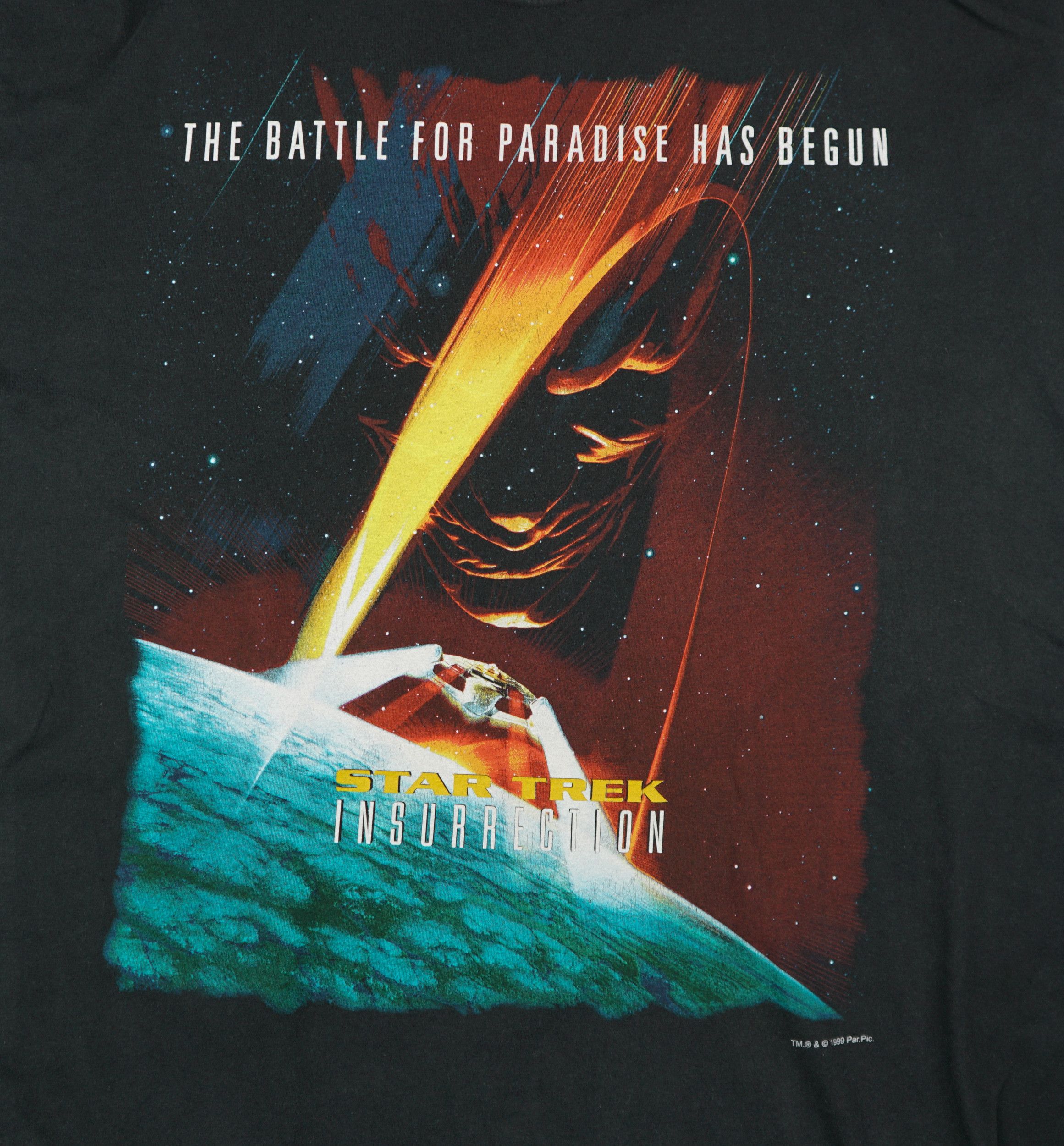 Sci-Fi Fantasy × Vintage Vintage 1999 Star Trek T Shirt Insurrection Size US XL / EU 56 / 4 - 2 Thumbnail