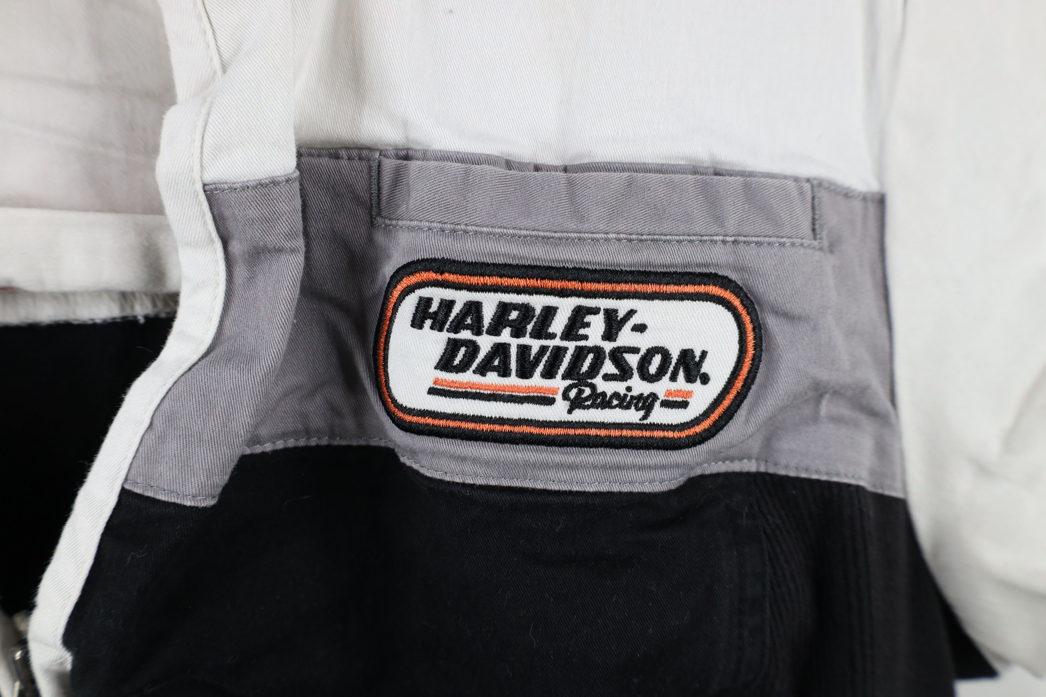 Harley Davidson × Vintage Vintage Harley Davidson Full Zip Mechanic Collared Shirt Size XL / US 12-14 / IT 48-50 - 4 Thumbnail