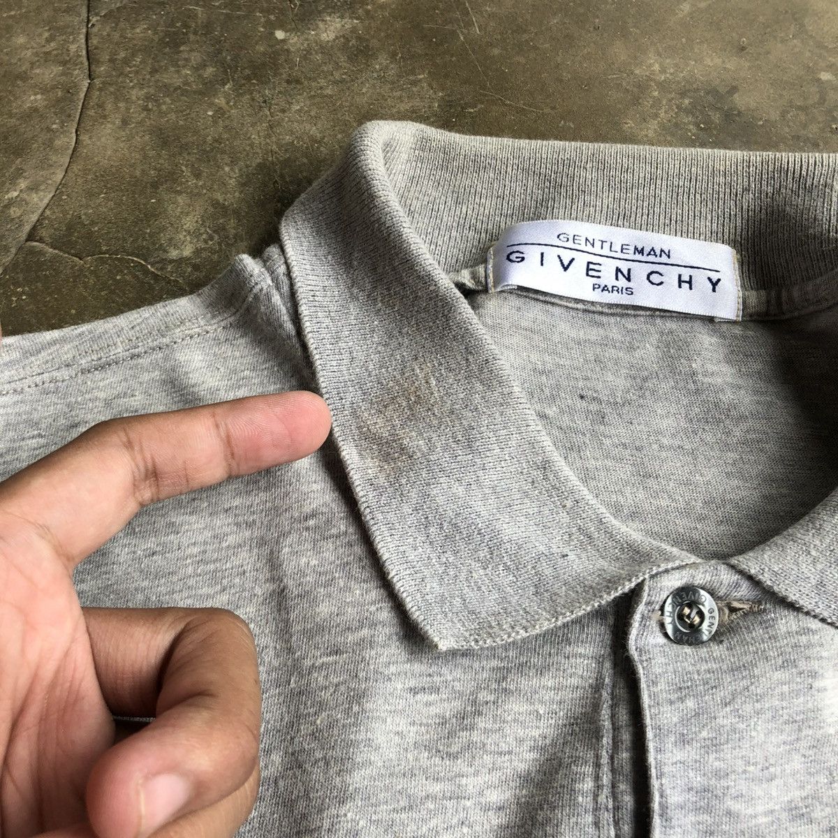 Givenchy 🇮🇹Vintage Givenchy Gentleman Golf Polo T-shirt Grey Luxury Size US XL / EU 56 / 4 - 9 Thumbnail