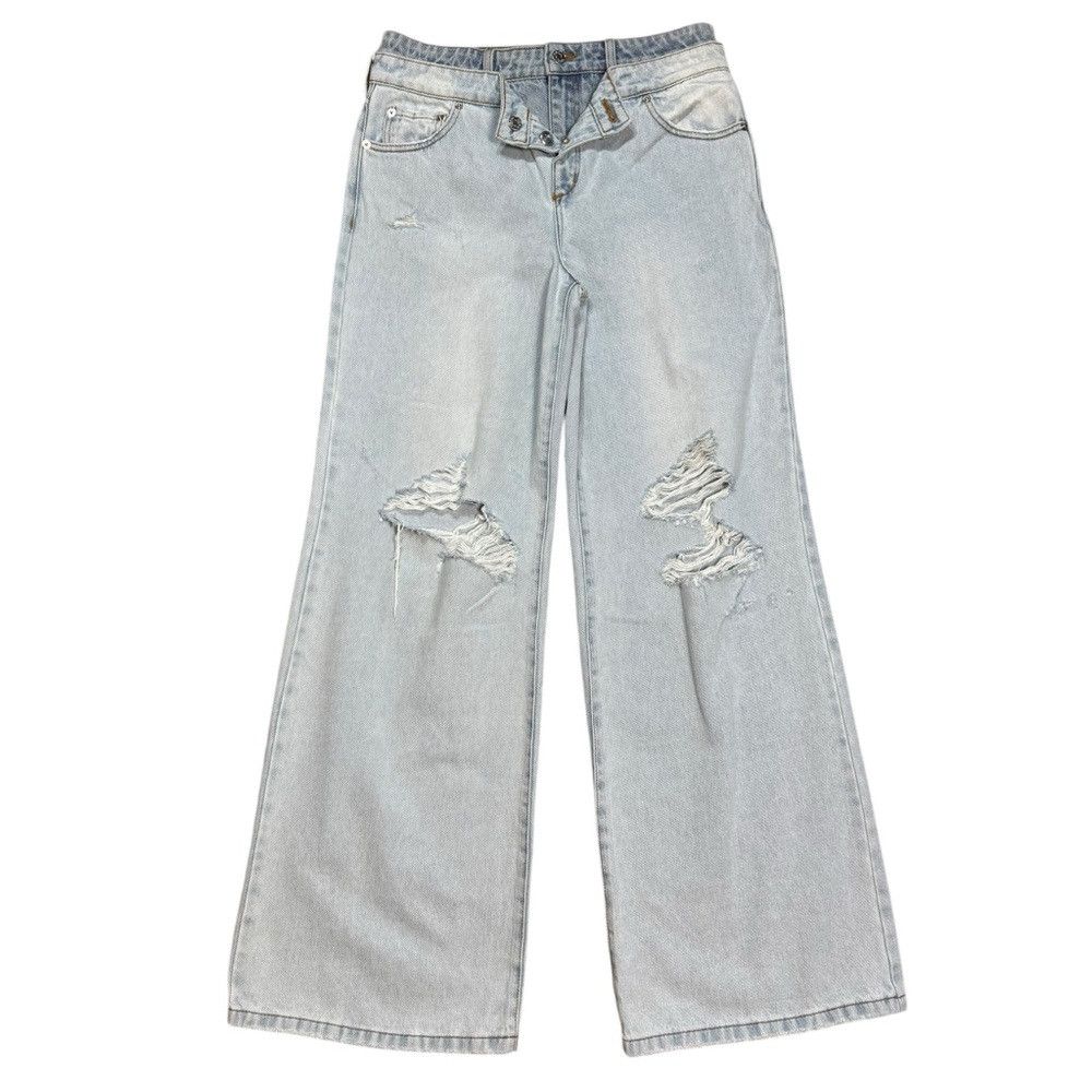 SER.O.YA NWT New $328 SER.O.YA Blythe Jeans in Skylight Size 28 Size 28" / US 6 / IT 42 - 3 Thumbnail