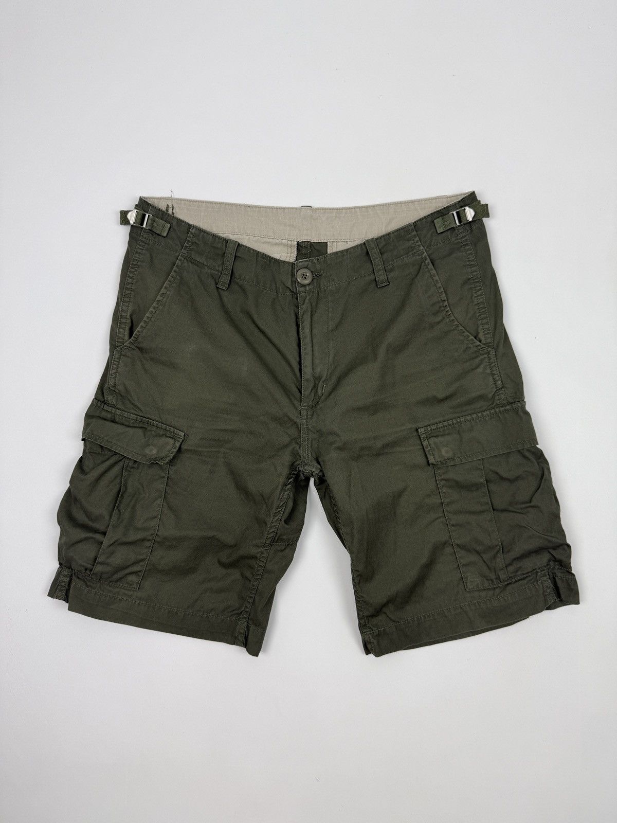 Carhartt Wip Carhartt WIP Army Green Aviation Cargo Shorts W31 Size US 31 - 2 Thumbnail