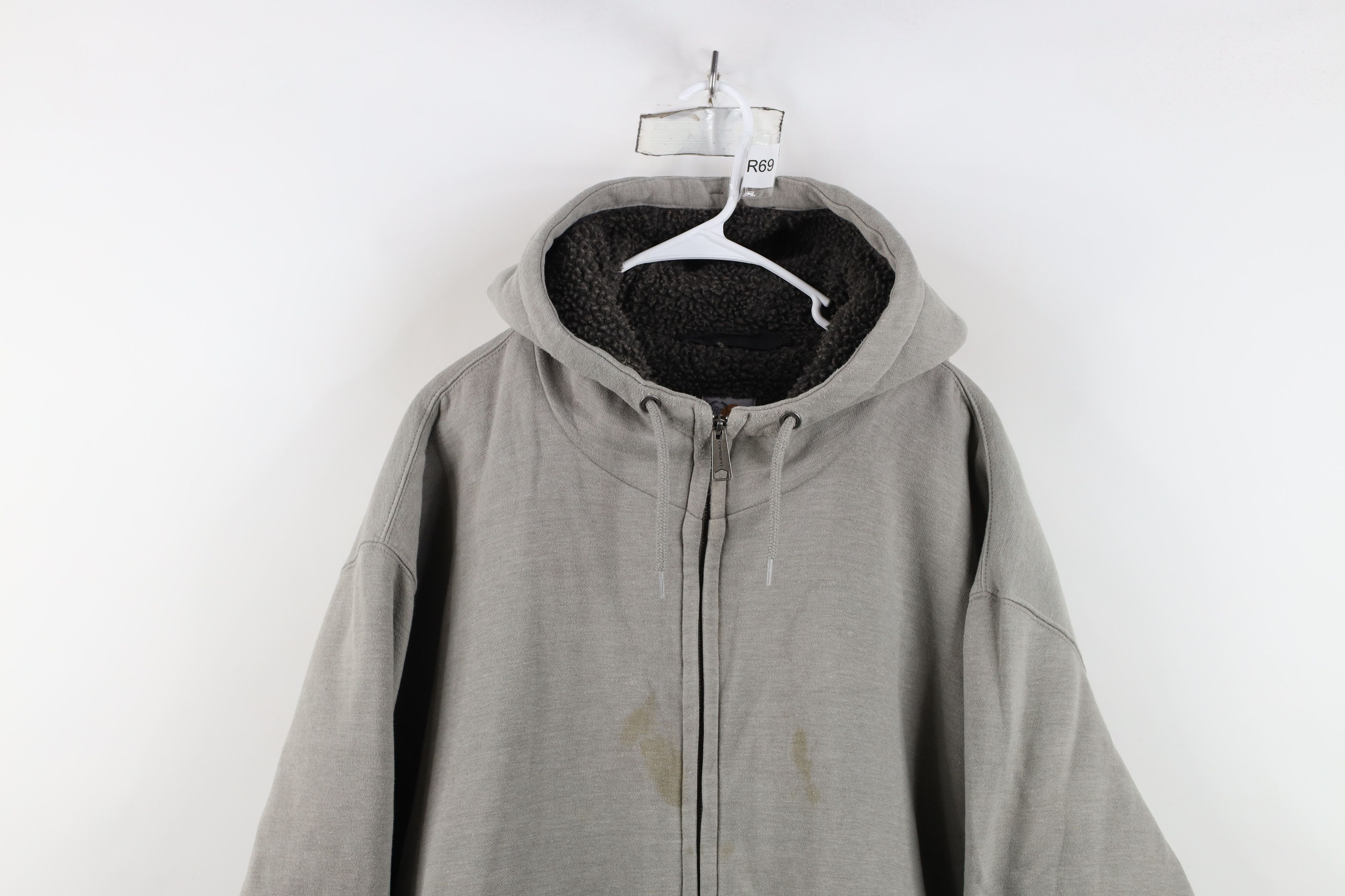 Carhartt Vintage Carhartt Heavy Deep Pile Fleece Lined Hoodie Jacket Size US XXL / EU 58 / 5 - 2 Thumbnail