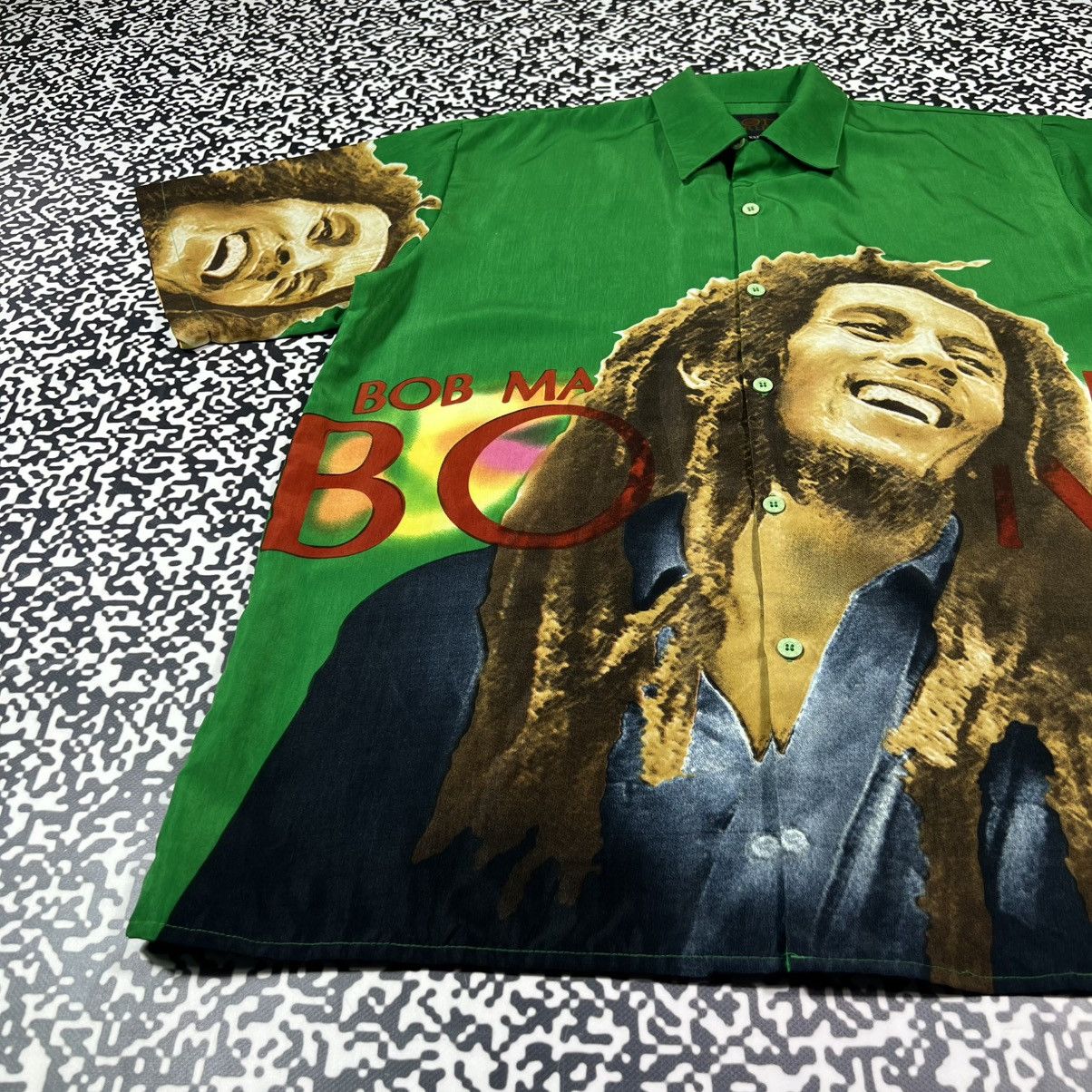 Bob Marley Vintage 90s Bob Marley Face Art Retro Weed Band Style Shirt Size US XXL / EU 58 / 5 - 5 Thumbnail