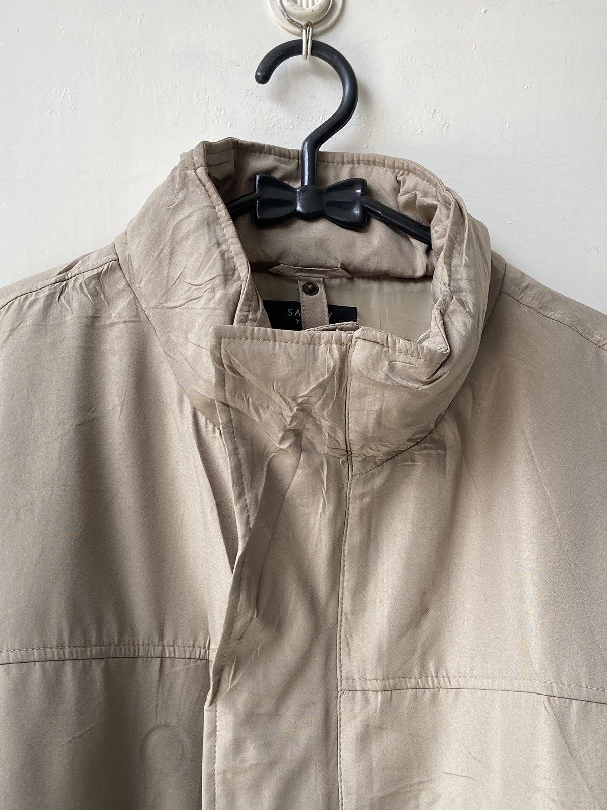 Designer × Japanese Brand × Yohji Yamamoto SACSNY Y’SACCS Beige Zip Jacket Size US L / EU 52-54 / 3 - 12 Thumbnail