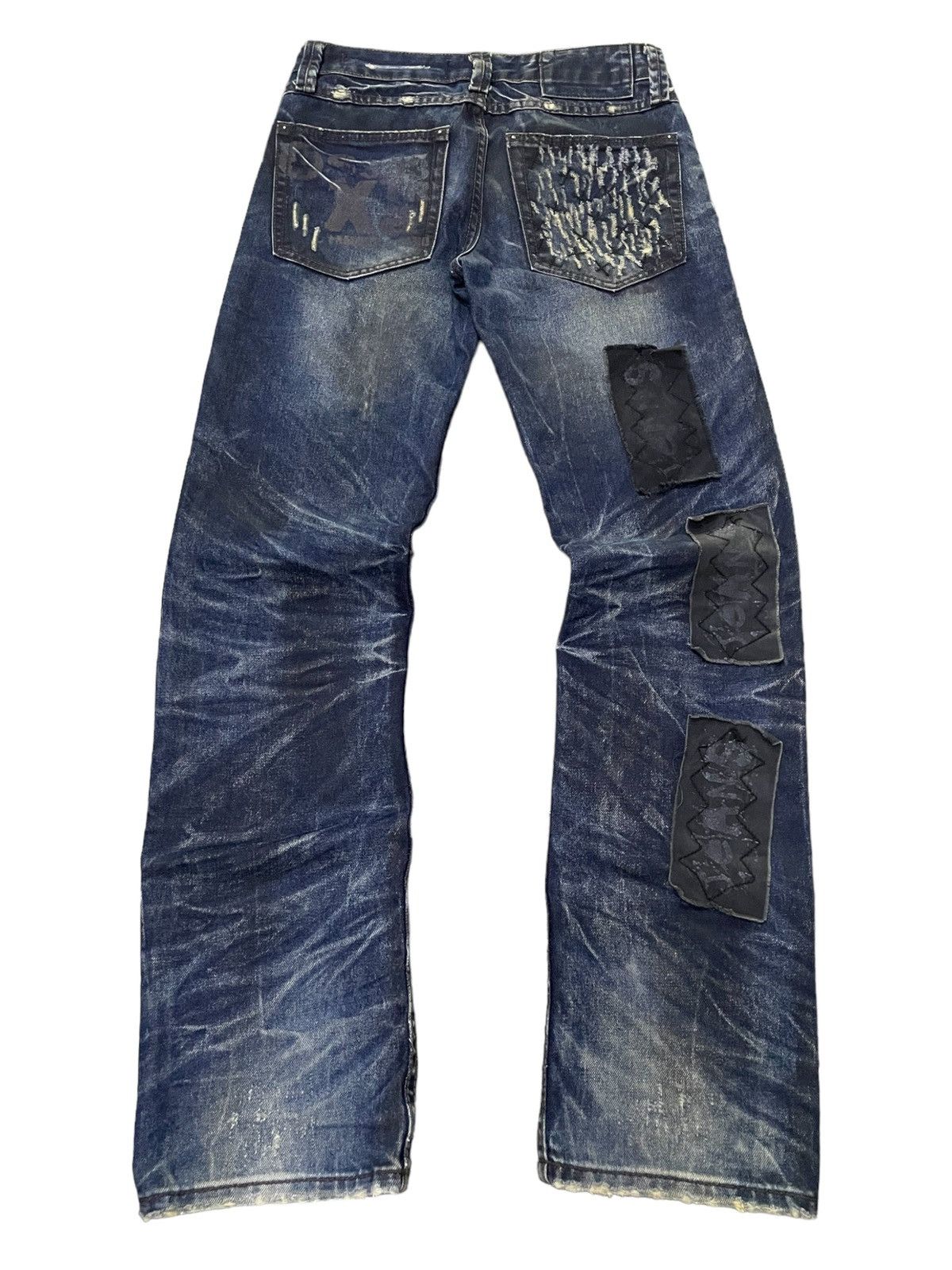 Japanese Brand × Kapital Cattan Farm Japan Uru Boro Claw Mark Dirt Wash Jeans Size US 30 / EU 46 - 2 Thumbnail
