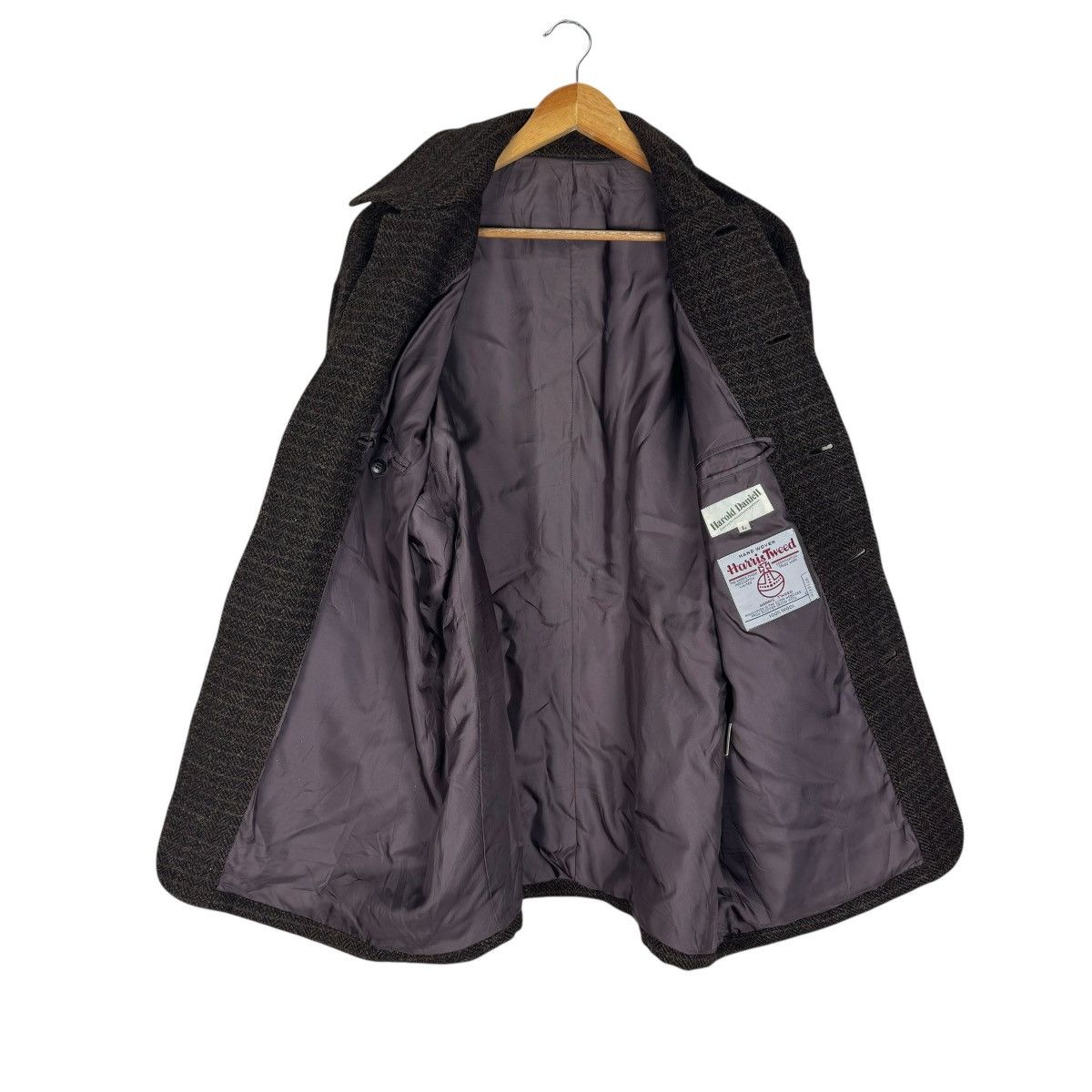 Harris Tweed 🌟HARRIS TWEED X HAROLD DANIELL HAND WOVEN COAT Size US L / EU 52-54 / 3 - 7 Thumbnail