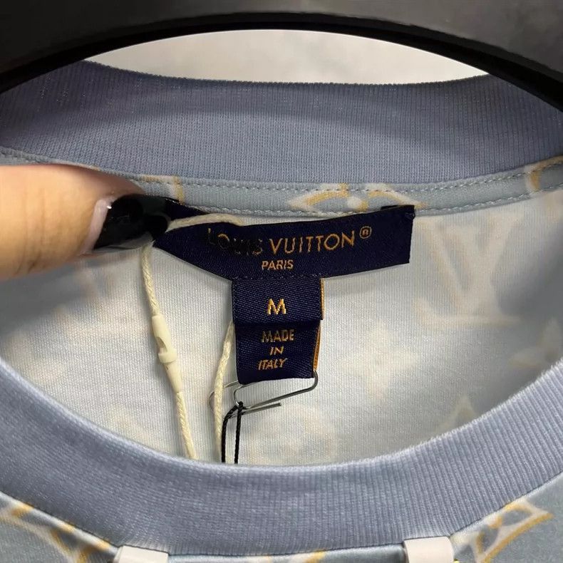 Louis Vuitton Louis Vuitton Louis Vuitton Blue Printed Short Sleeve Dres Size US 8 / IT 38 - 5 Thumbnail