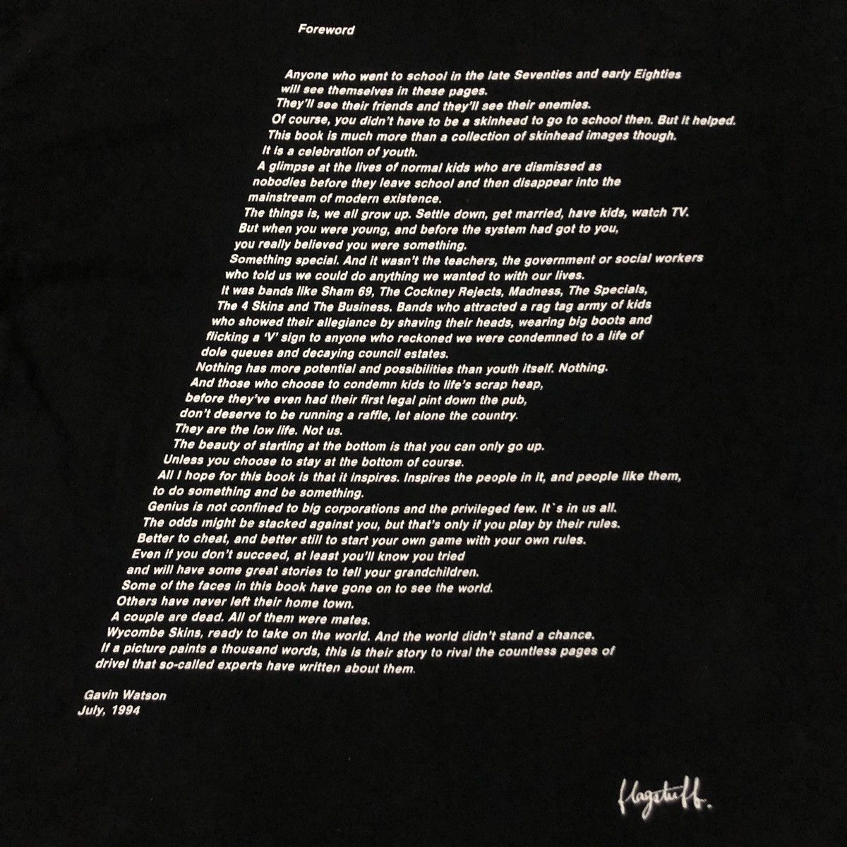Flagstuff × Japanese Brand × Vintage VINTAGE FLAGSTUFF x GAVIN WATSON xART LONGSLEVE TSHIRT Size US XL / EU 56 / 4 - 4 Thumbnail