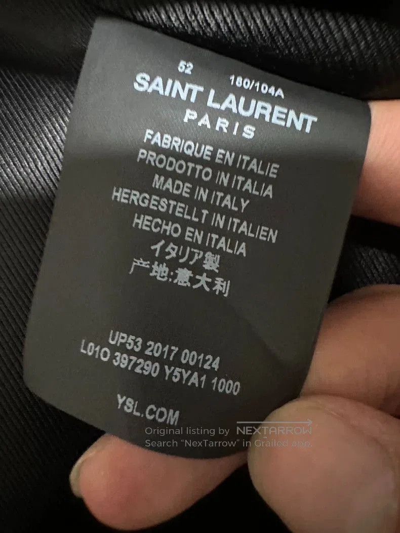 Saint Laurent Paris Saint Laurent SLP18FW LO1 Leather Jacket. Size US XL / EU 56 / 4 - 4 Thumbnail