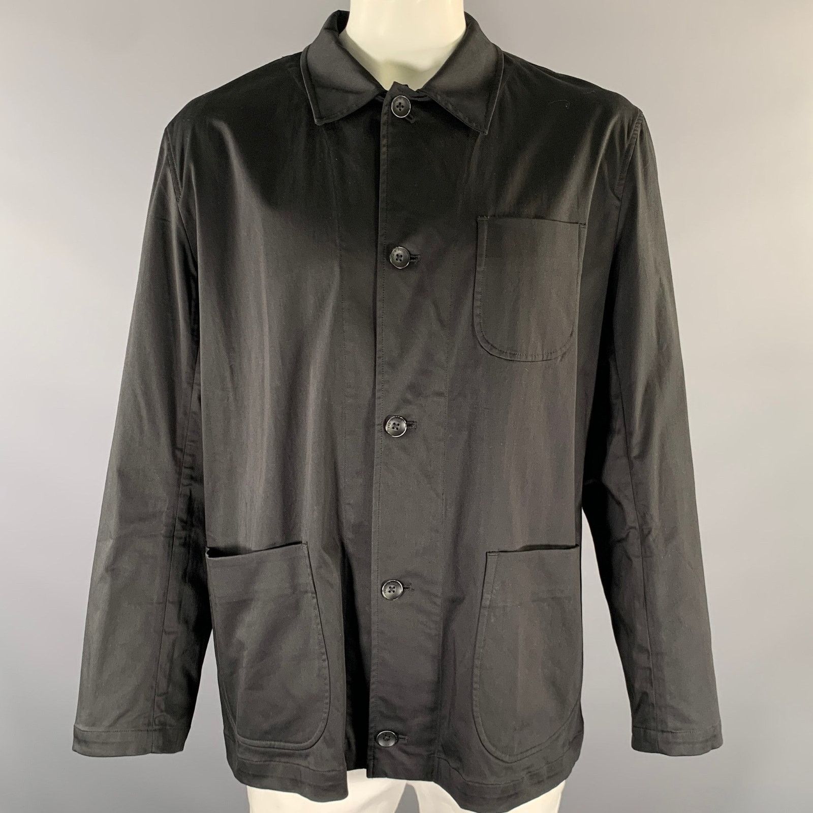Rag & Bone RAG & BONE Chest Size XXL Black Cotton Blend Chore Coat Size US XXL / EU 58 / 5 - 1 Thumbnail