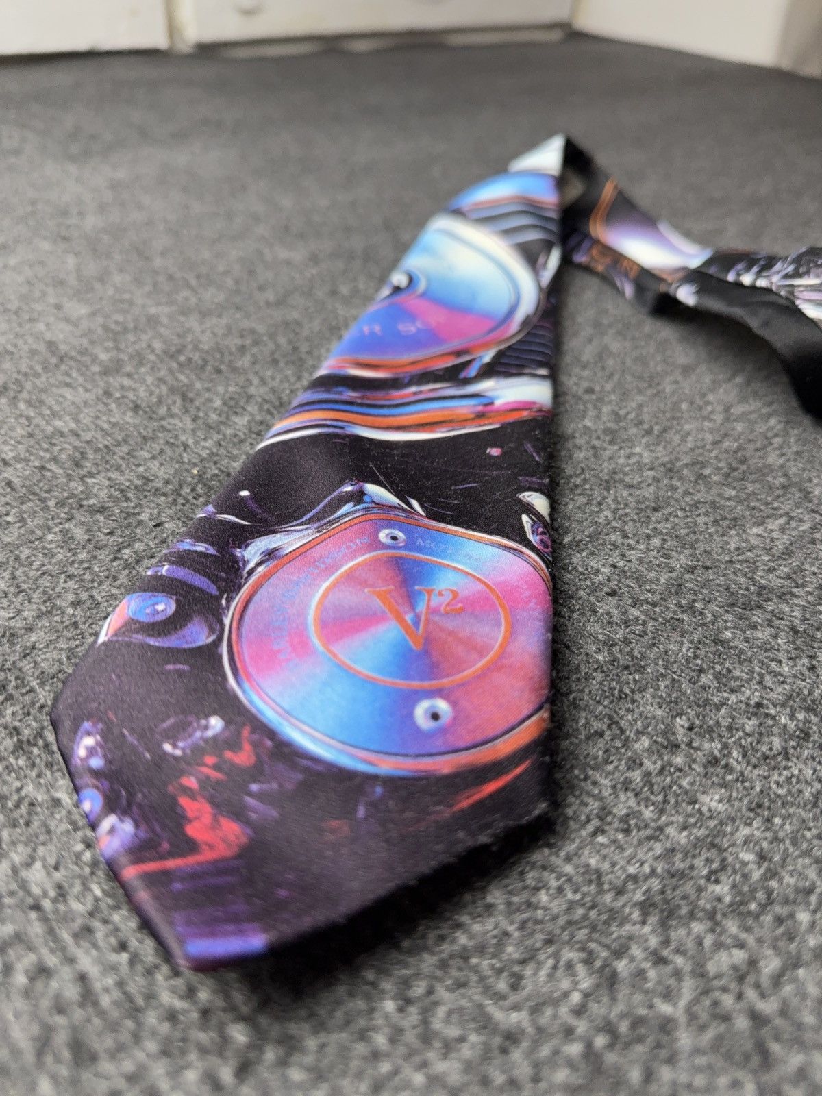 Ralph Marlin 1992 Vintage Harley Davidson Ralph Marlin V Twin Tie USA Size ONE SIZE - 3 Thumbnail