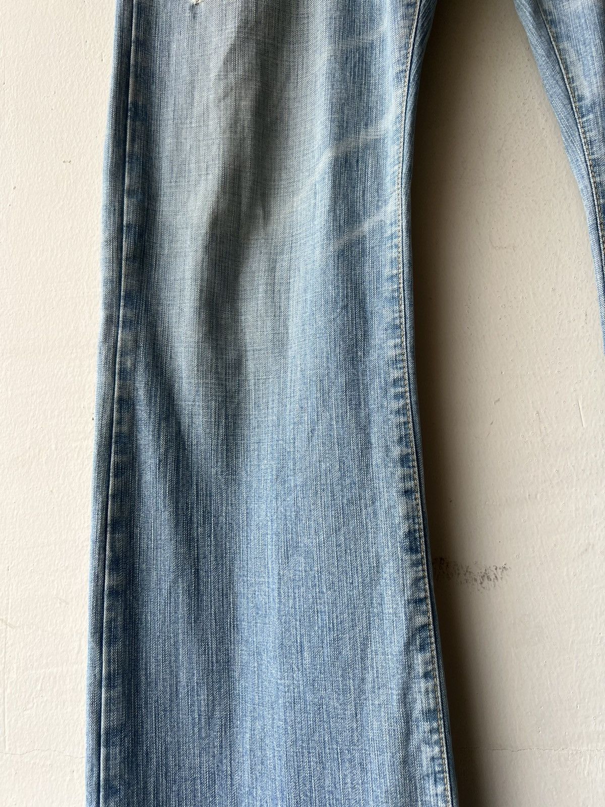 5351 POUR LES HOMMES Epoca Uomo Japan Distressed Dirty Mud Denim Bootcut Jeans Size US 32 / EU 48 - 11 Thumbnail