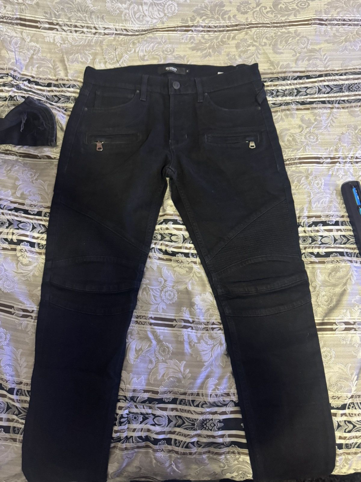 Hudson Hudson Black Slim Biker Jeans Size US 31 - 1 Thumbnail