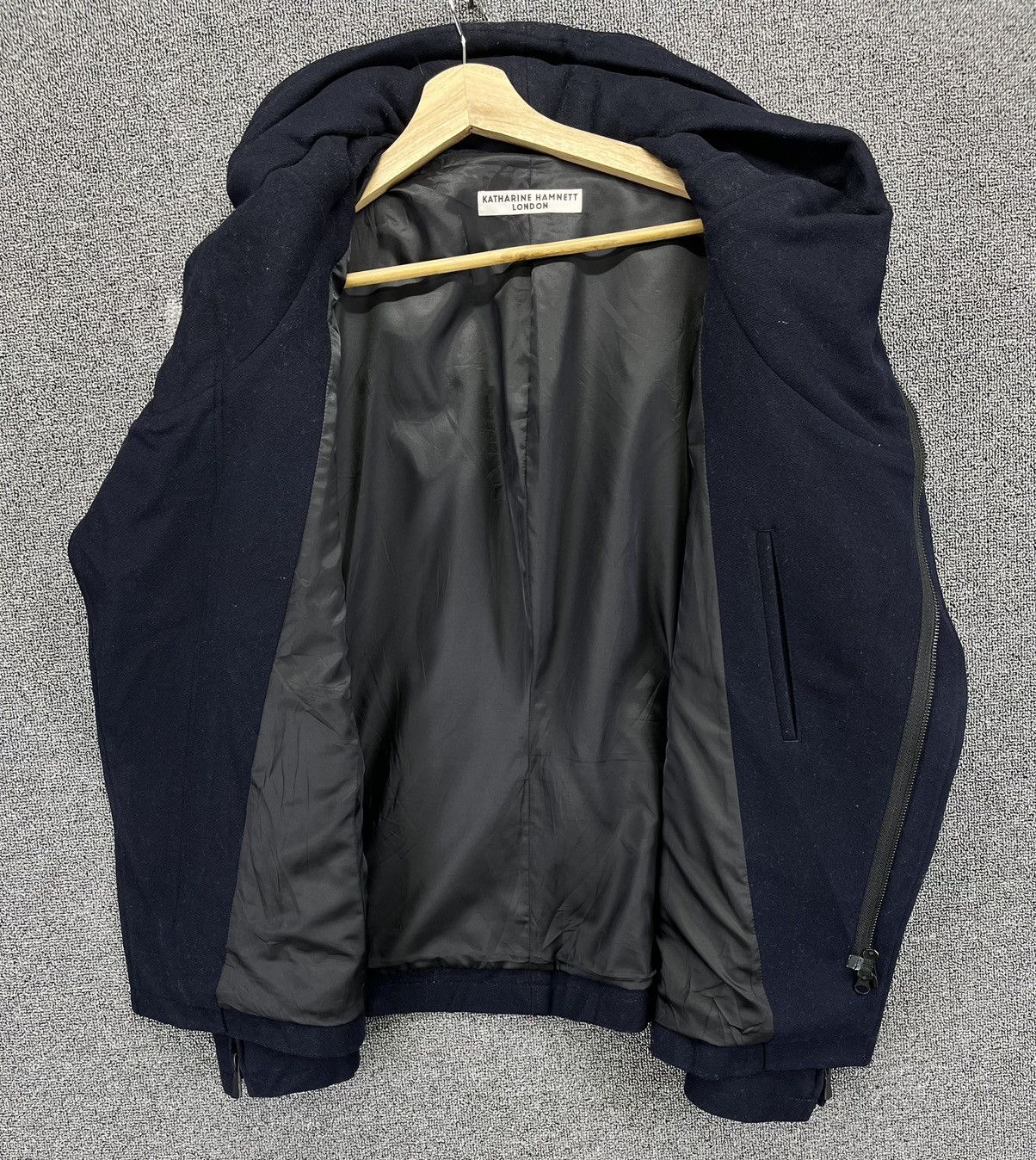 Katharine Hamnett London Vintage Katharine Hamnett London Zip Up Wool Jacket Size M / US 6-8 / IT 42-44 - 6 Thumbnail