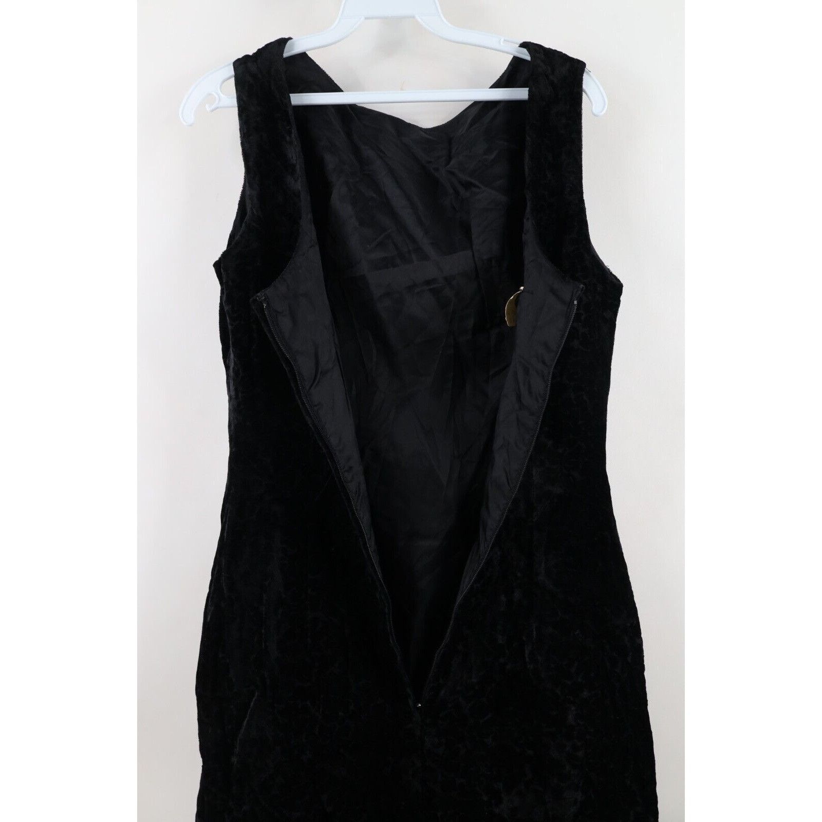 Vintage Vintage 60s 70s Crushed Velvet Floral Full Length Dress Size XL / US 12-14 / IT 48-50 - 10 Thumbnail