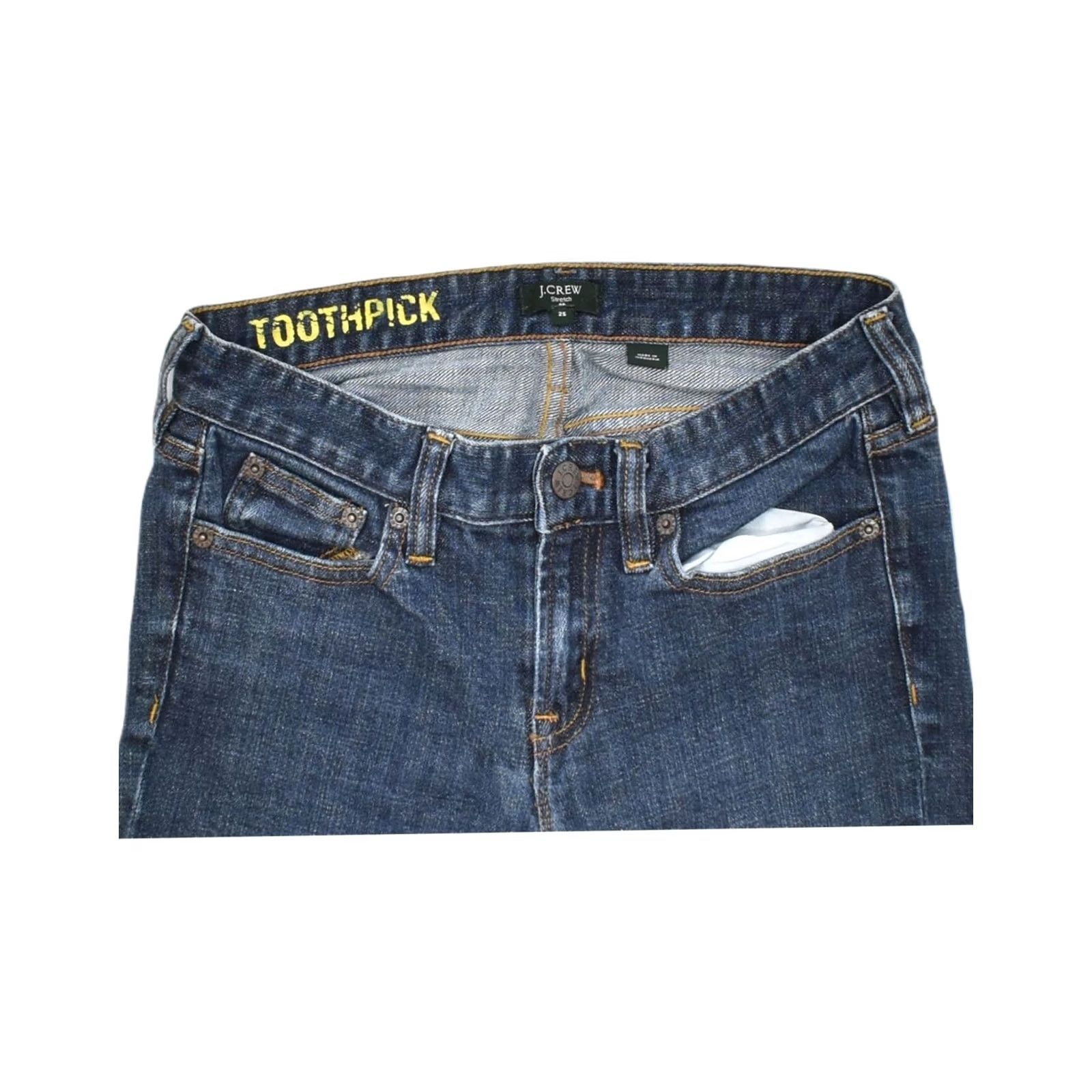 J.Crew J. CREW Womens Slim Jeans Navy Blue Cotton W29 L28 Size 29" - 3 Thumbnail