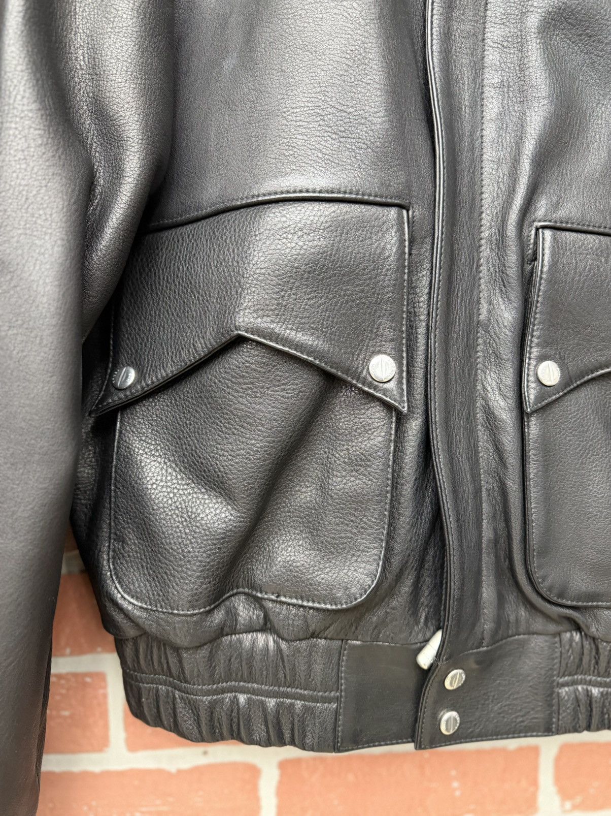 Rhude Size S - Rhude Newman Zip-Up Leather Jacket Retail $3,500 Size US S / EU 44-46 / 1 - 4 Thumbnail