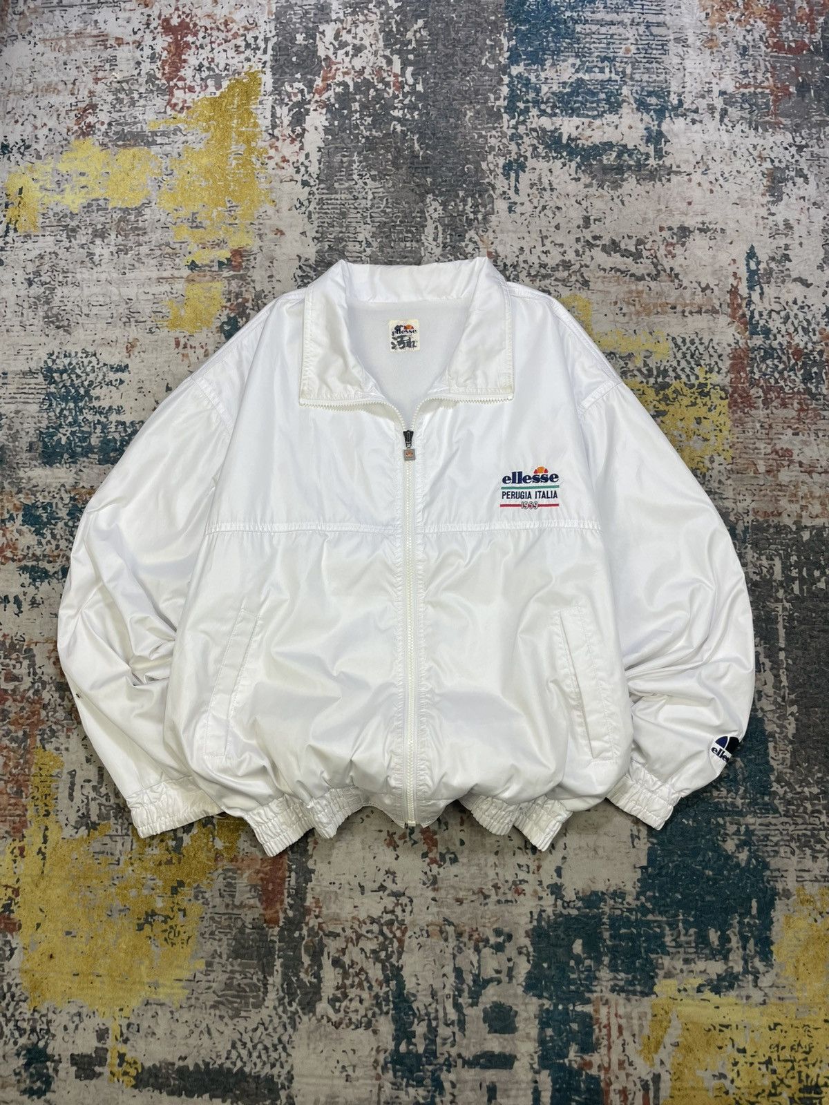 Ellesse Vintage Ellesse Perugia Italia Windbreaker Jacket Size US L / EU 52-54 / 3 - 1 Thumbnail