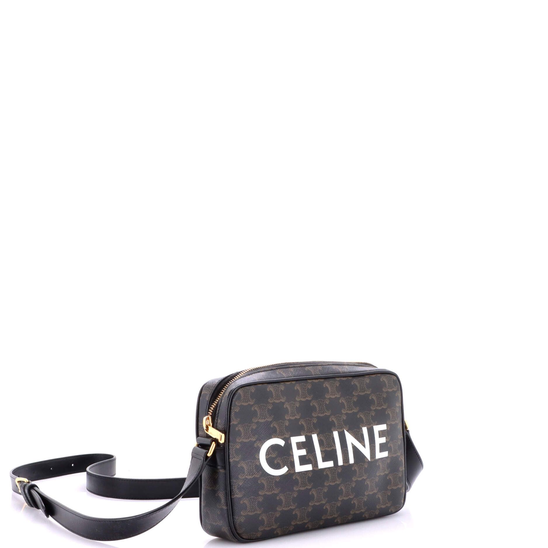 Celine Logo messenger bag triomphe coated canvas medium Size ONE SIZE - 1 Thumbnail