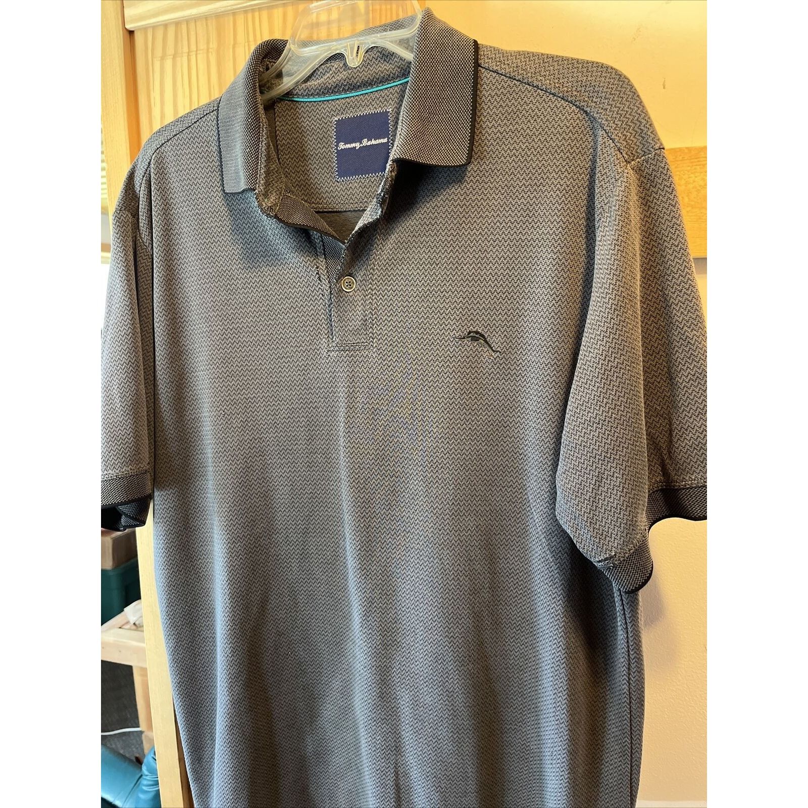 Tommy Bahama Tommy Bahama Men’s Large Gray Modal Blend button Polo Shirt Size US L / EU 52-54 / 3 - 9 Thumbnail