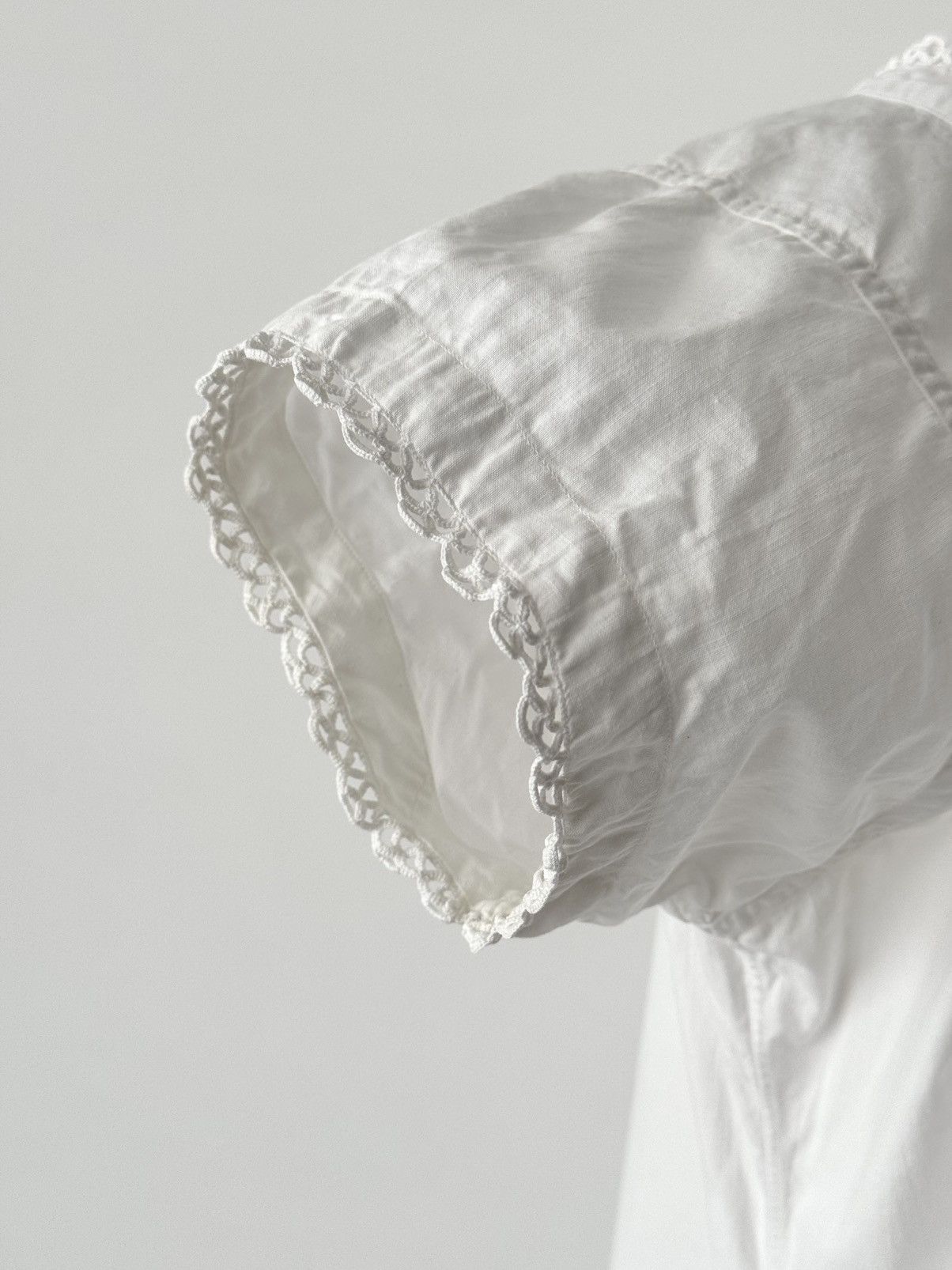 Other ≈1930s European Women’s White Night Gown Size M / US 6-8 / IT 42-44 - 6 Thumbnail