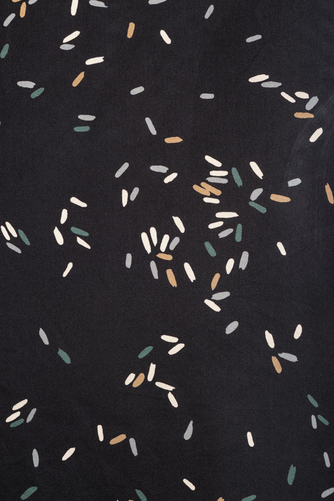 Lafayette 148 Lafayette 148 Thoren Black Silk Sprinkles-Print Shift Dress Size L / US 10 / IT 46 - 7 Thumbnail