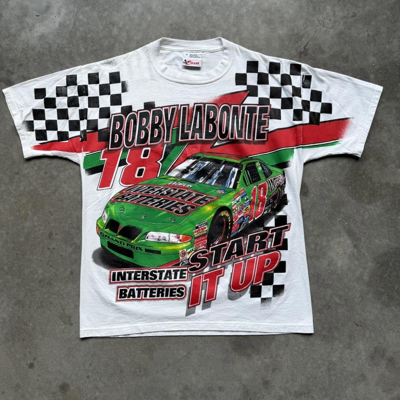 NASCAR Licensed NASCAR Bobby Labonte 1998 AOP Vintage 90's T-shirt Size US M / EU 48-50 / 2 - 1 Thumbnail