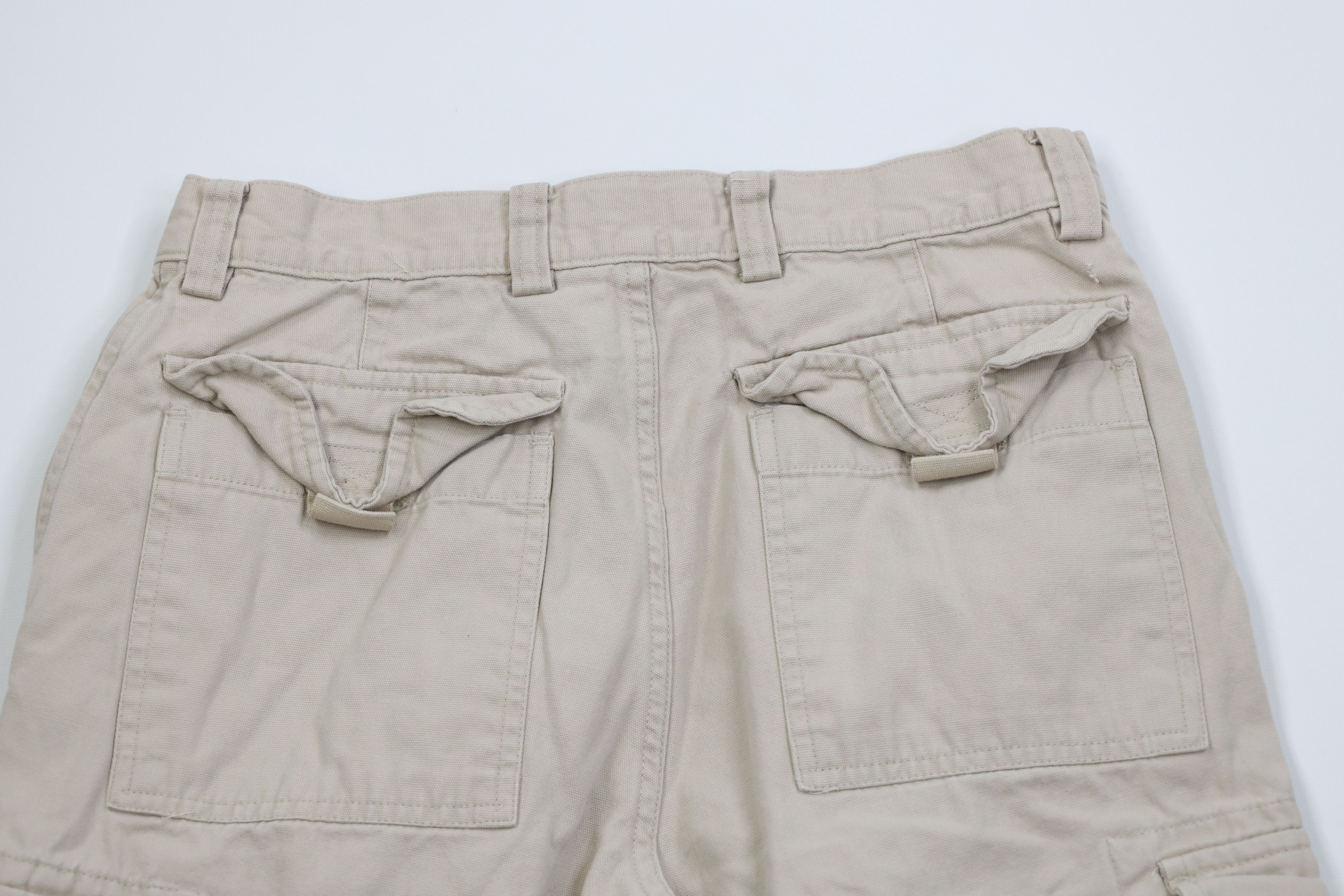 Gap Vintage Y2K 2001 Gap Canvas Wide Leg Cargo Pants Stone Size US 30 / EU 46 - 11 Thumbnail