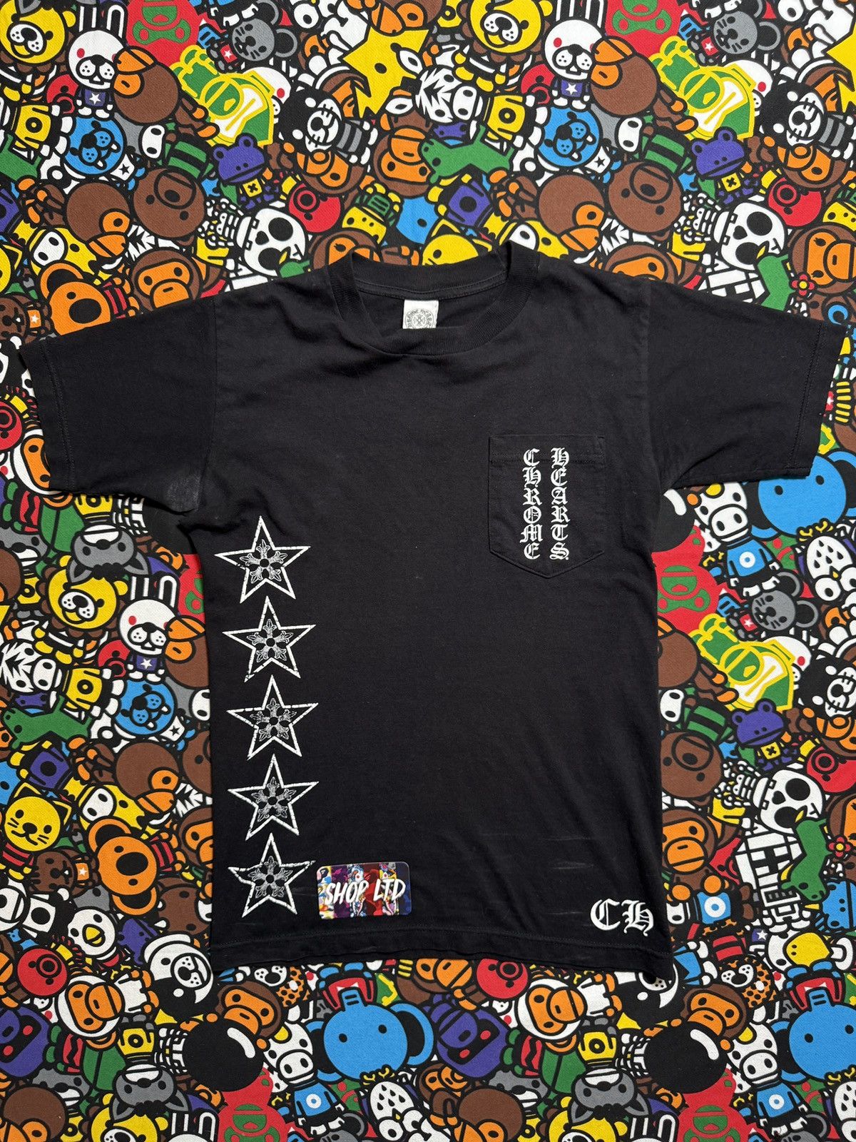Chrome Hearts Chrome Hearts Vintage Black T Bar Logo Tee Size US S / EU 44-46 / 1 - 2 Thumbnail