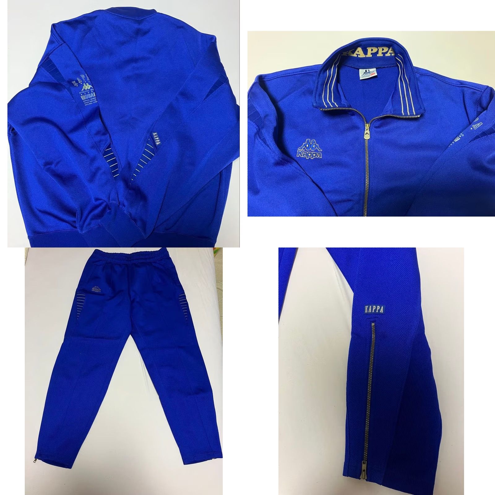 Kappa Kappa Track Jacket & Pants Set Blue Size M Used Size US 31 - 8 Thumbnail