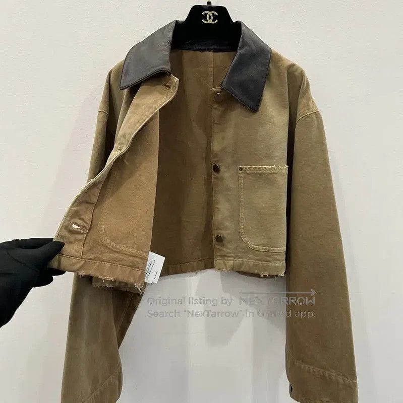 Other Prada Women's Khaki Denim Jacket. Size L / US 10 / IT 46 - 3 Thumbnail