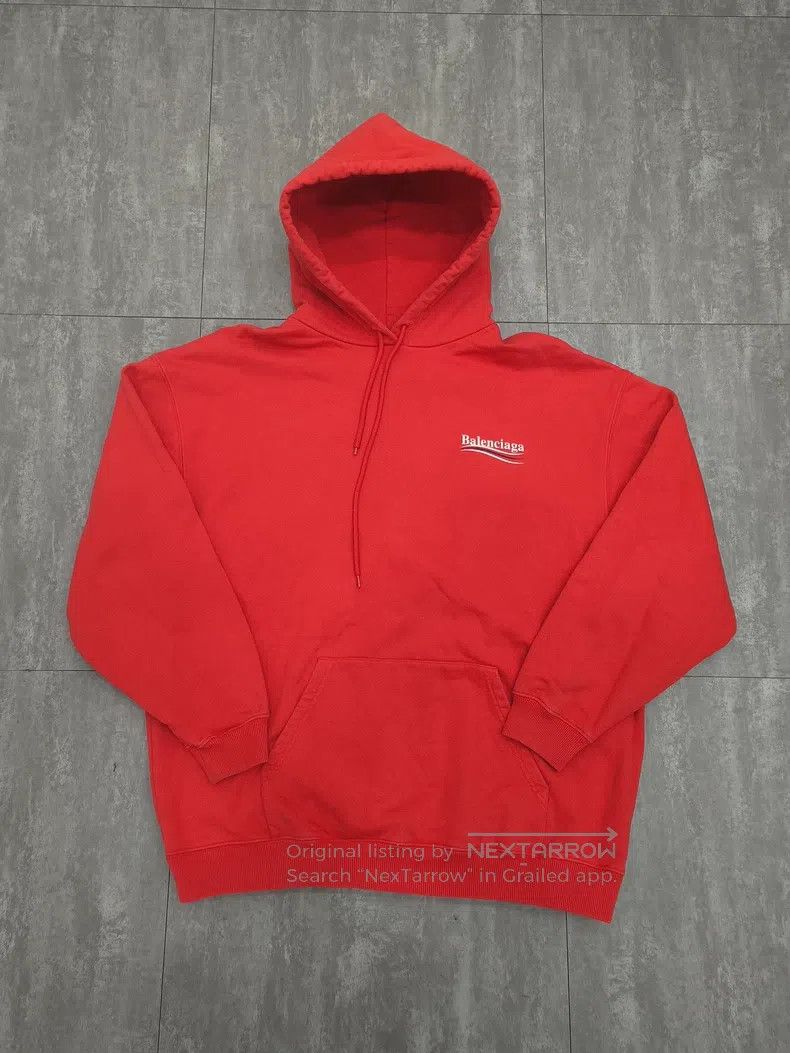 Balenciaga Coke wavy hooded long-sleeved sweater