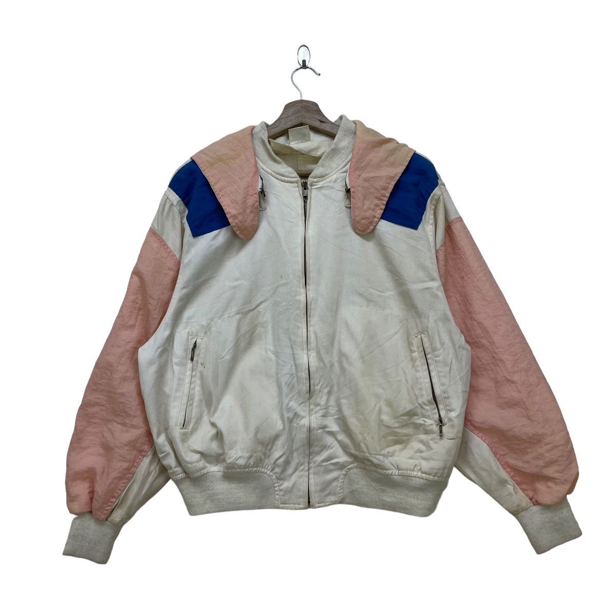 Japanese Brand × Vintage Vtg Olege Clfielo Colour Block Hoody Jacket Size US M / EU 48-50 / 2 - 2 Thumbnail