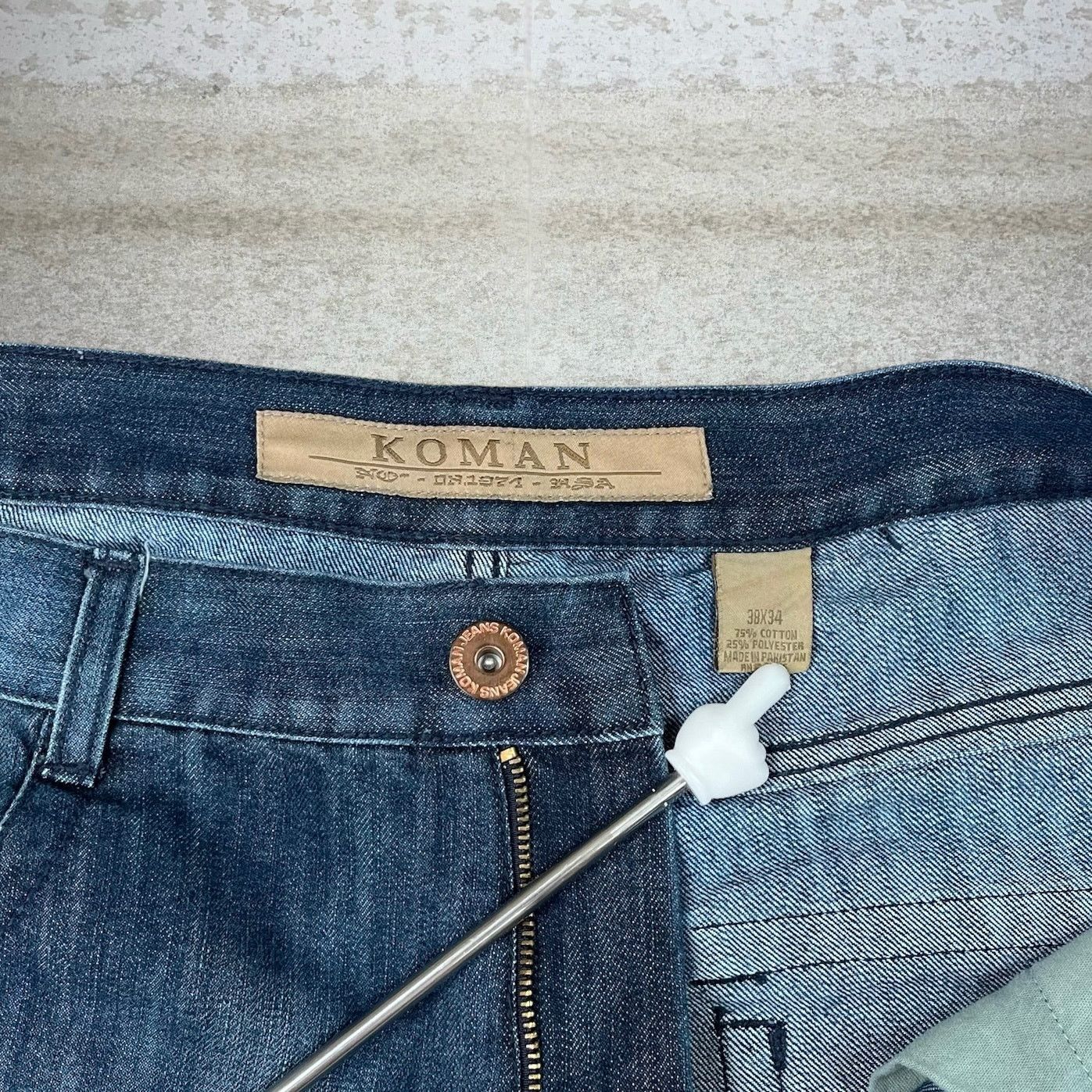 Koman Vintage Y2K Skater Koman Jeans 38x34 Baggy Wide Medium Wash Size US 38 / EU 54 - 5 Thumbnail