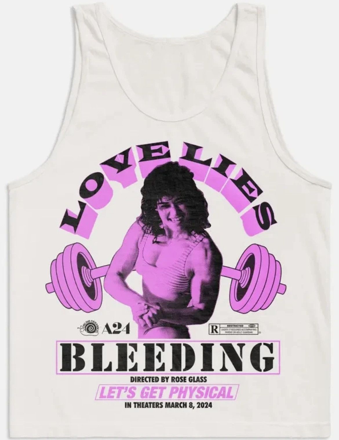 A24 × Online Ceramics L A24 Love Lies Bleeding Online Ceramics Gym tank top shirt Size L / US 10 / IT 46 - 1 Thumbnail