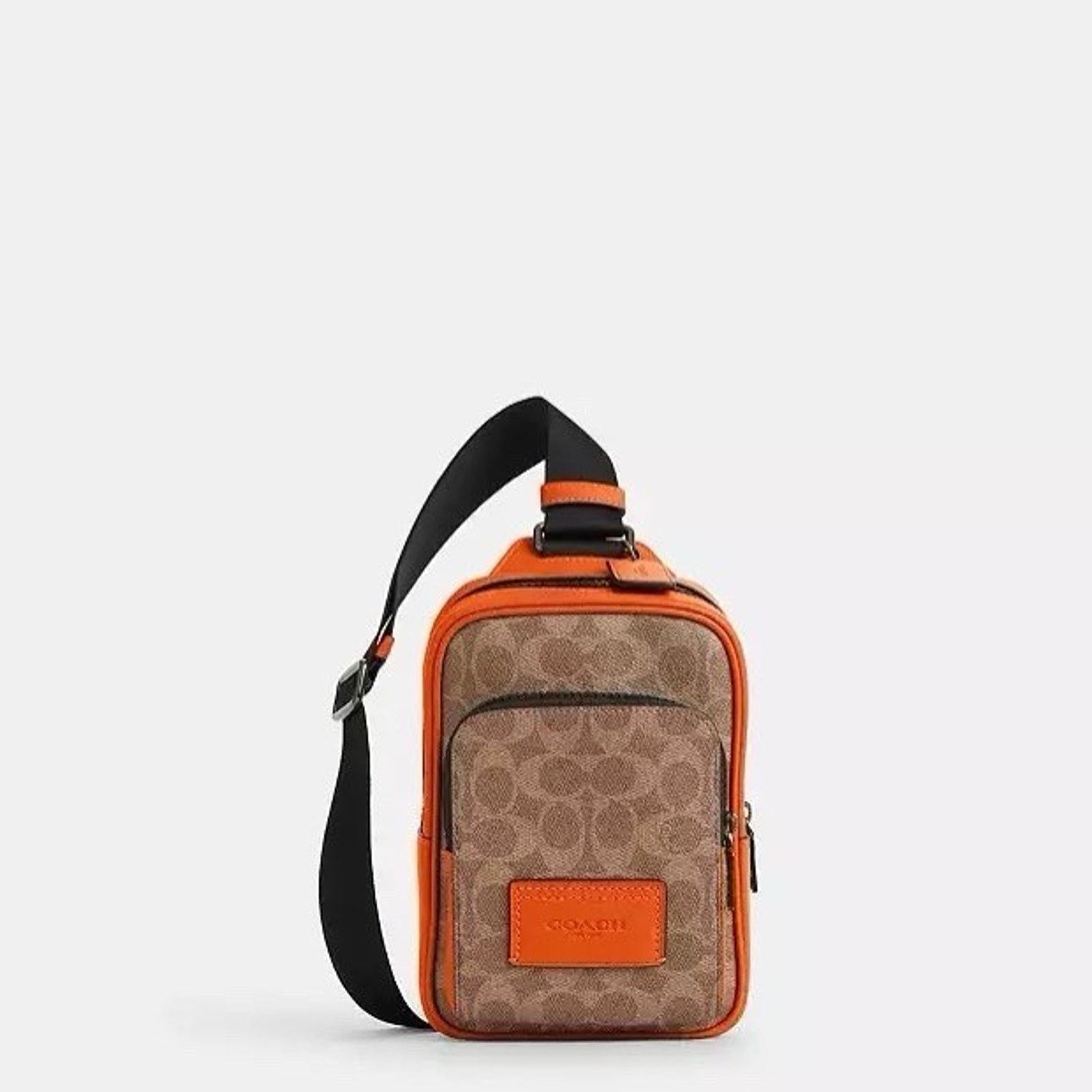 Coach NWT Coach Racer Sling Pack In Colorblock CAJ38 Spice Orange Size ONE SIZE - 6 Thumbnail