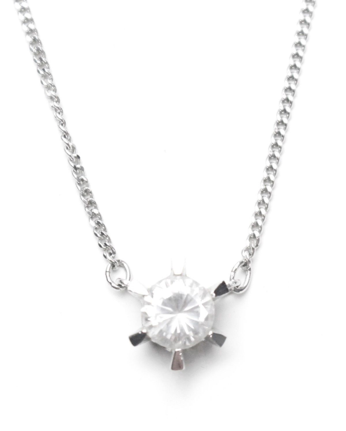 Designer × Japanese Brand 2000S JAPANESE MADE SILVER SOLITAIRE NECKLACE Size ONE SIZE - 1 Thumbnail