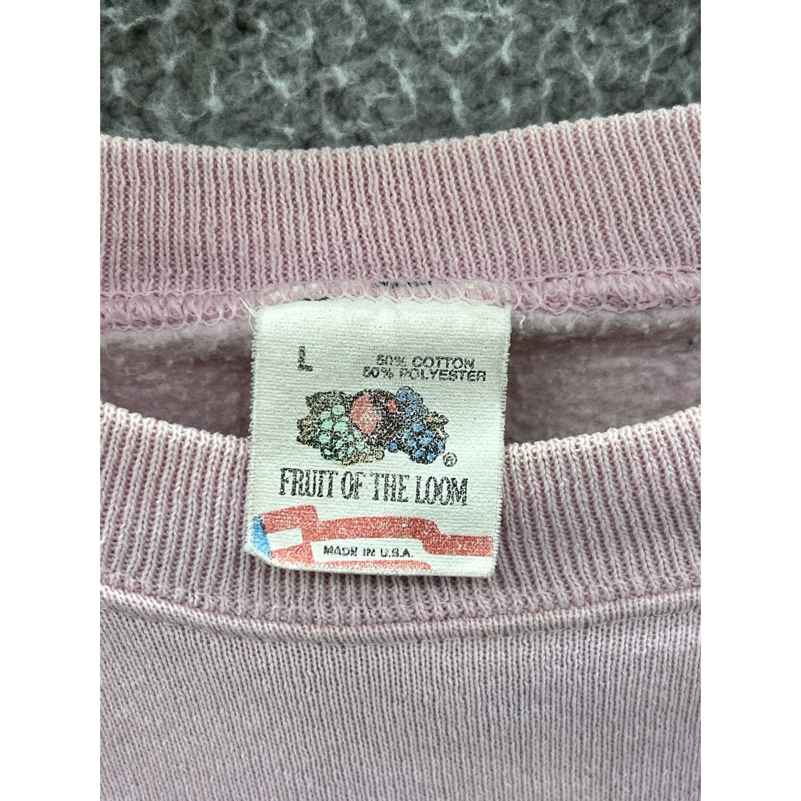 Fruit Of The Loom Lizzie Borden Fall River MA Pink Crewneck Sweatshirt Large Size US L / EU 52-54 / 3 - 4 Thumbnail