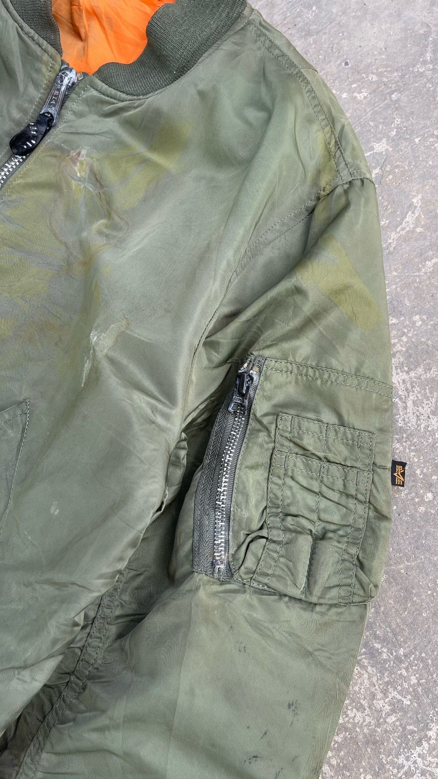 Alpha Industries 🔥Vintage Alpha Industries Ma-1 Flight Bomber Jacket Size US M / EU 48-50 / 2 - 10 Thumbnail