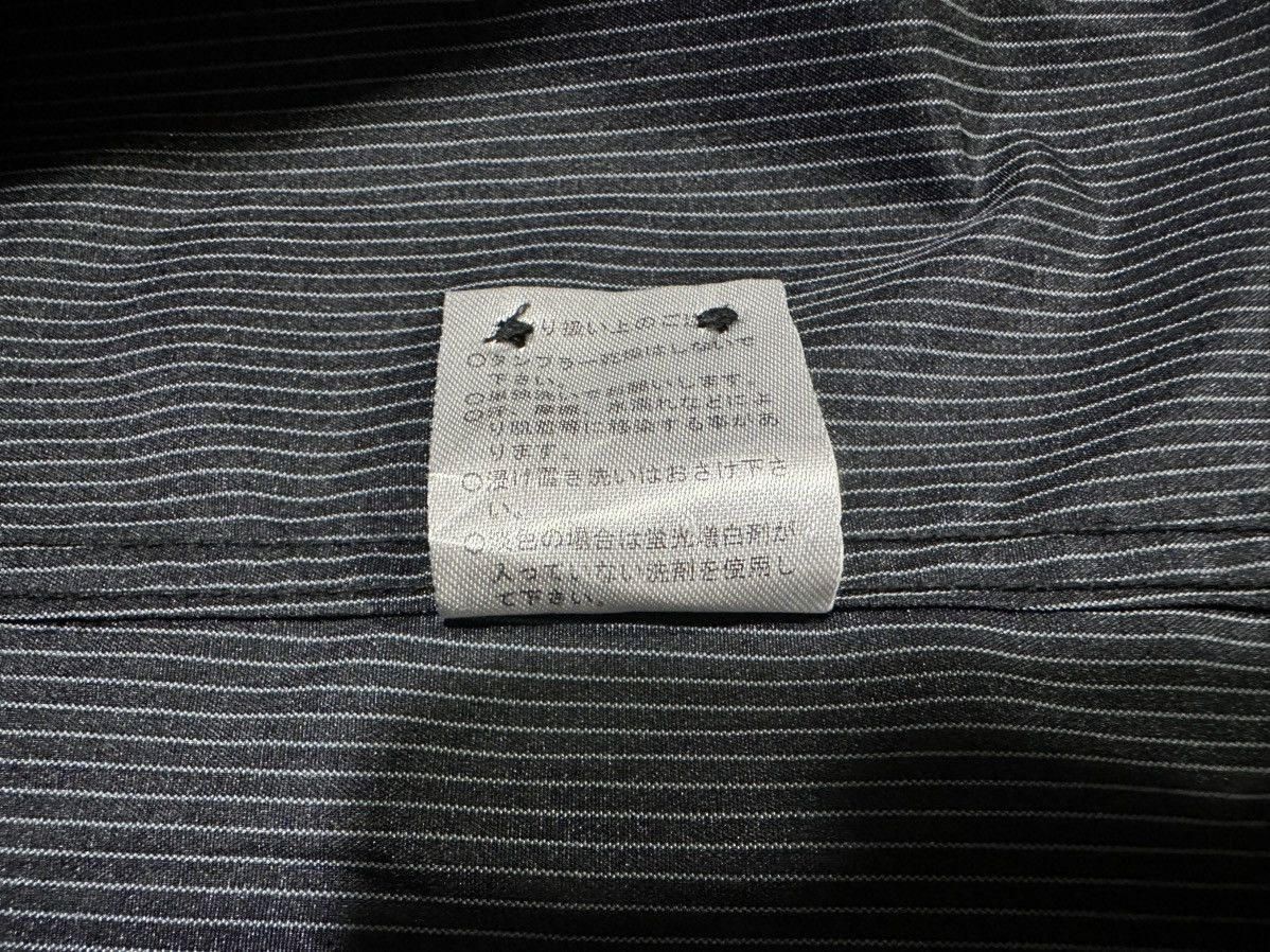 Kansai Yamamoto 🔥Vintage Kansai Yamamoto Black Striped Band Collar Shirt Size US M / EU 48-50 / 2 - 11 Thumbnail