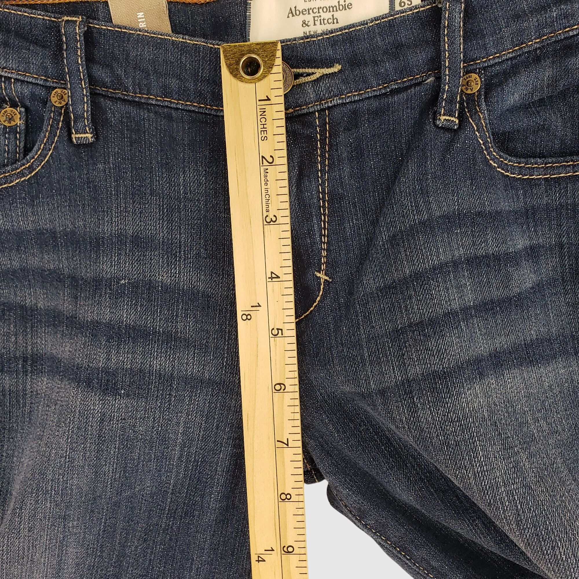 Abercrombie & Fitch Abercrombie & Fitch Womens Blue Stretch Skinny Jeans Size 6S Size 28" / US 6 / IT 42 - 7 Thumbnail