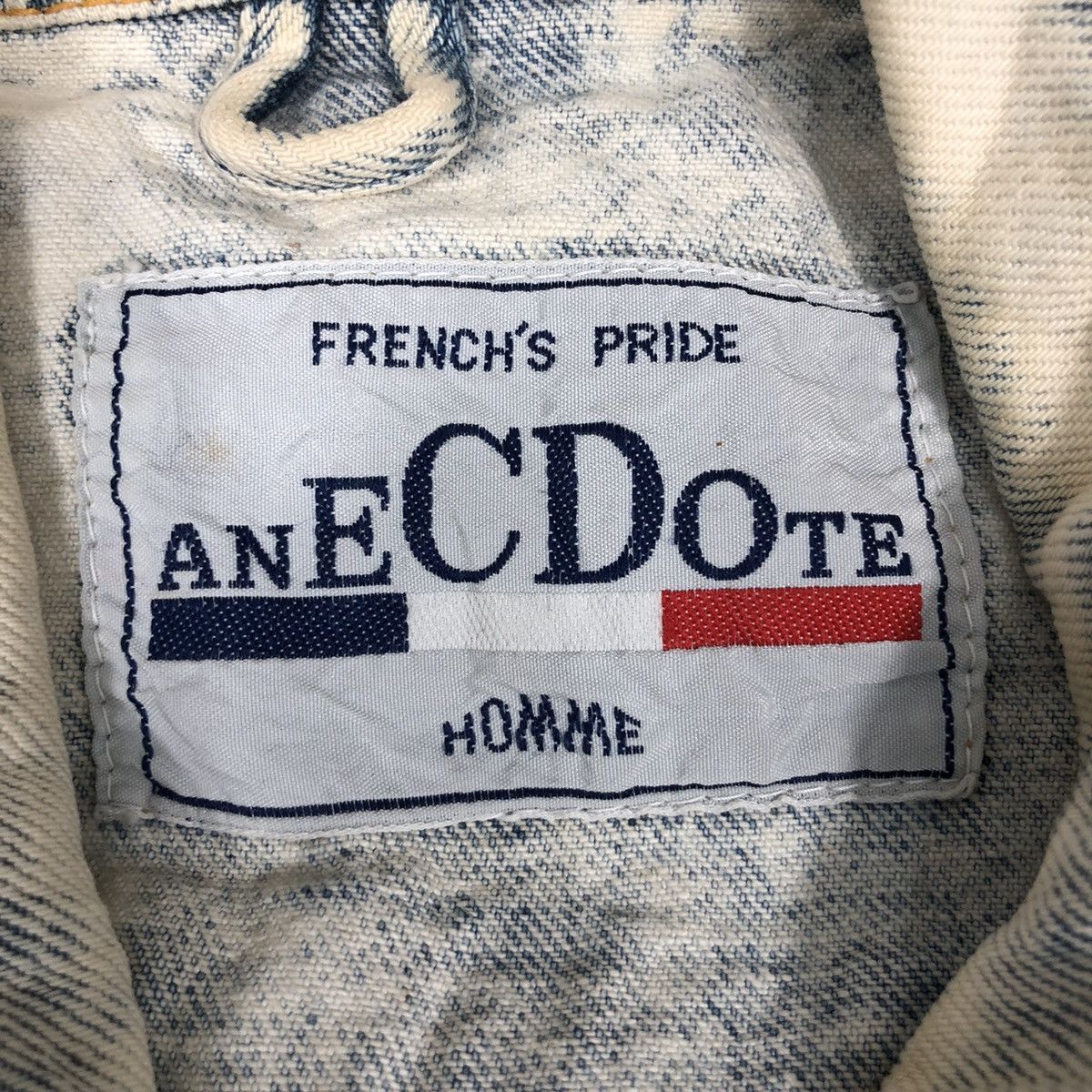 Designer × Vintage Vintage 90s ANECDOTE Homme Denim Jacket Jeans Trucker Size US L / EU 52-54 / 3 - 5 Thumbnail